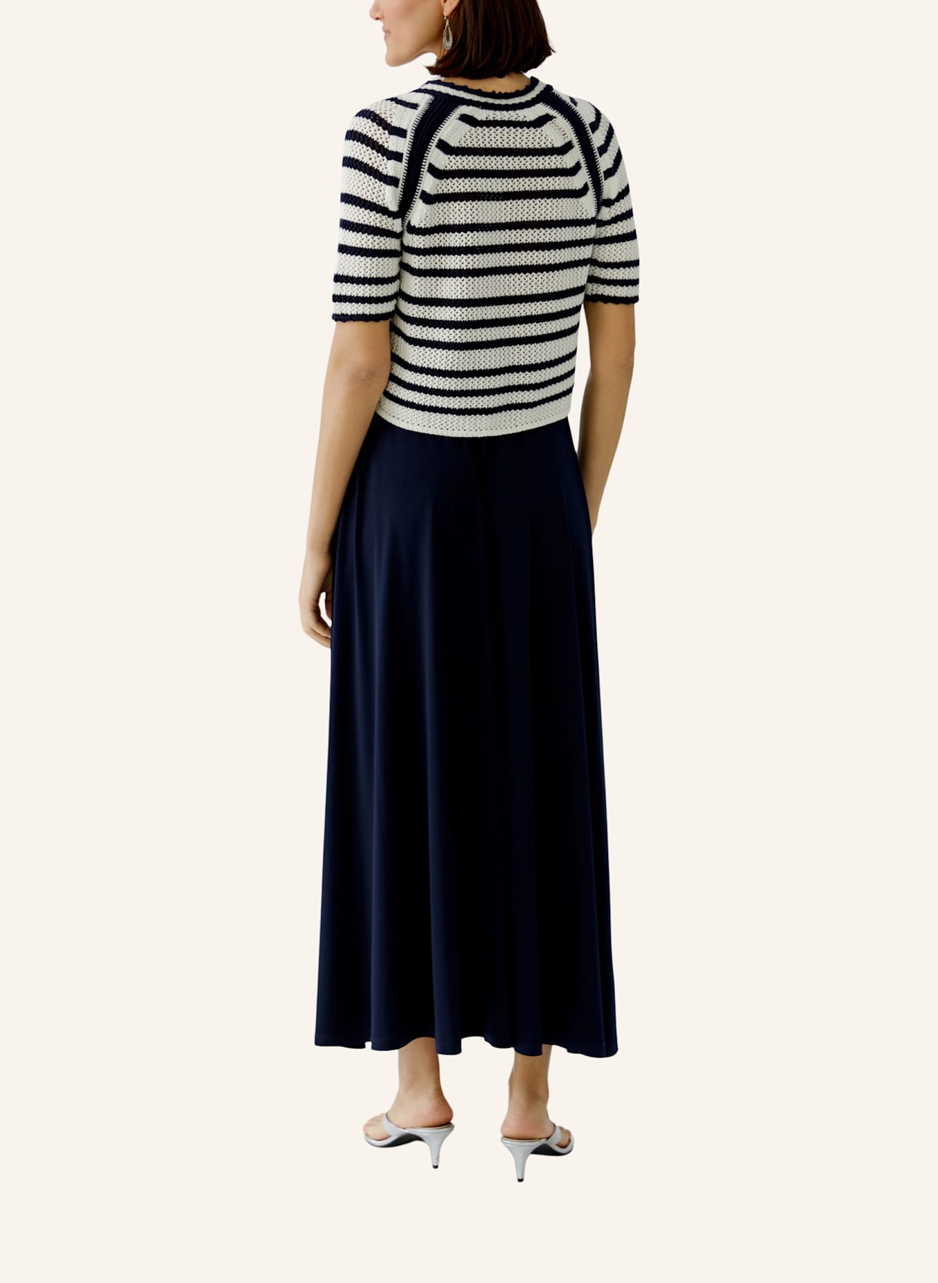 oui Strickjacke: WEISS/ BLAU