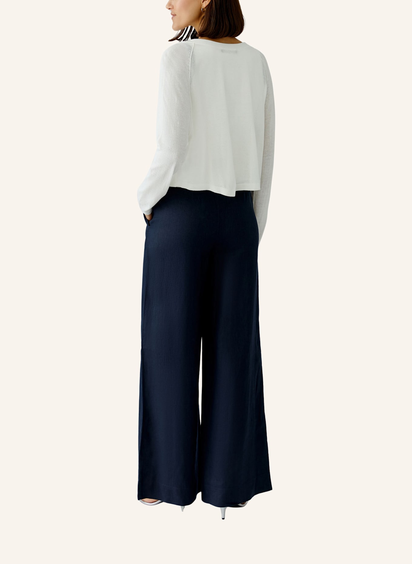 oui Strickjacke: WEISS