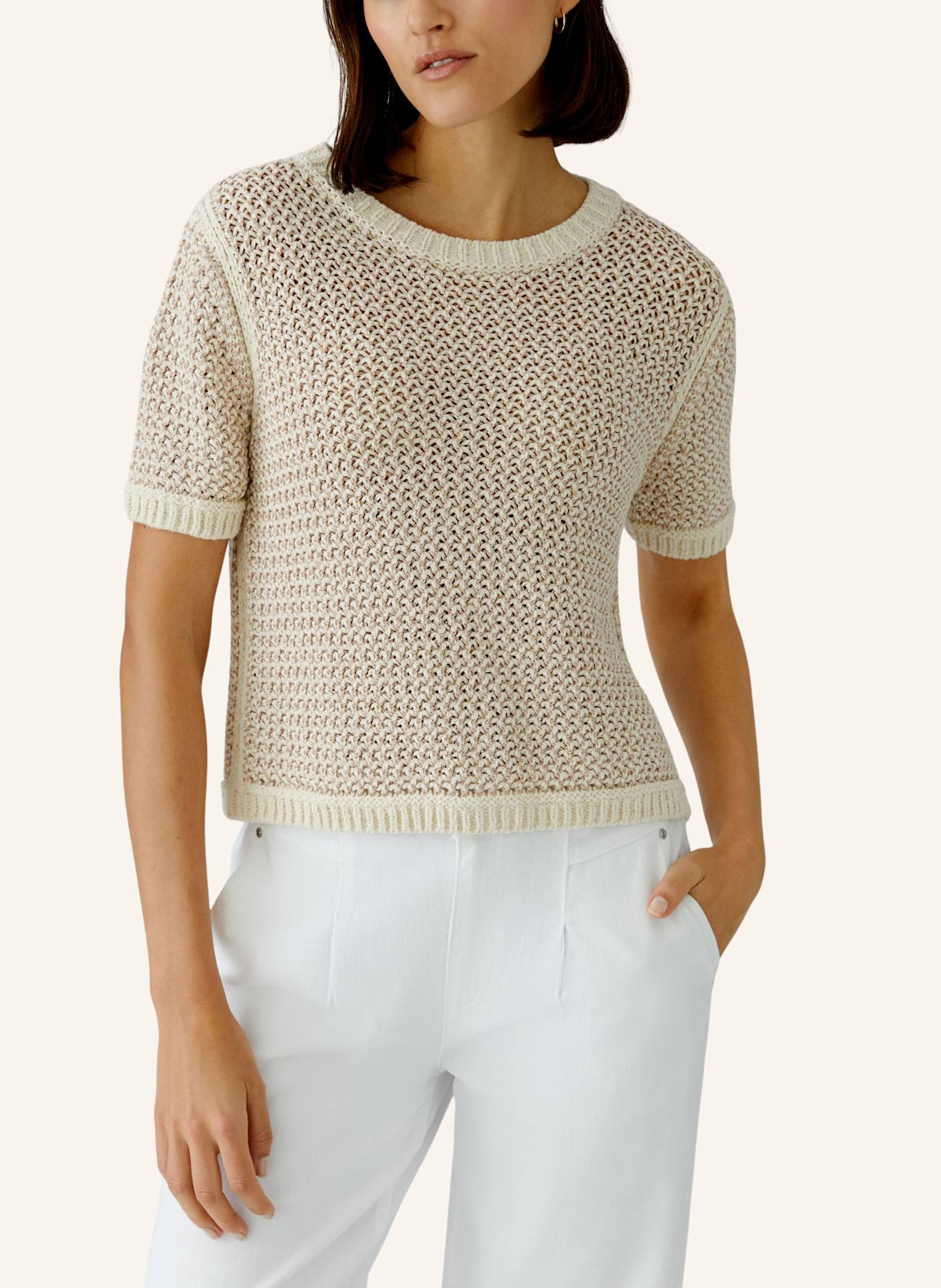 oui Pullover: ROSA/ BEIGE