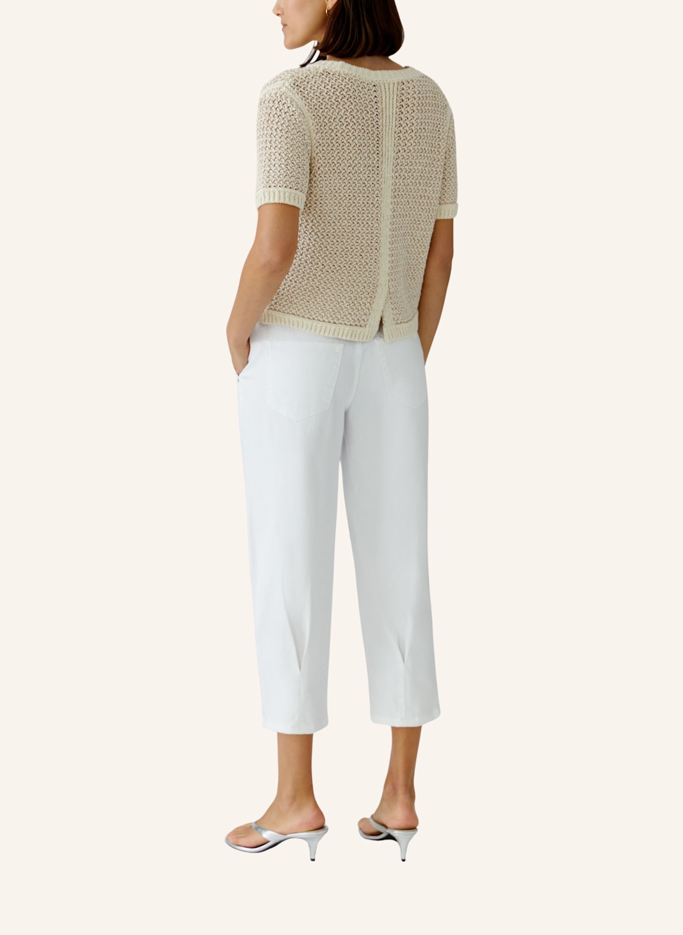 oui Pullover: ROSA/ BEIGE