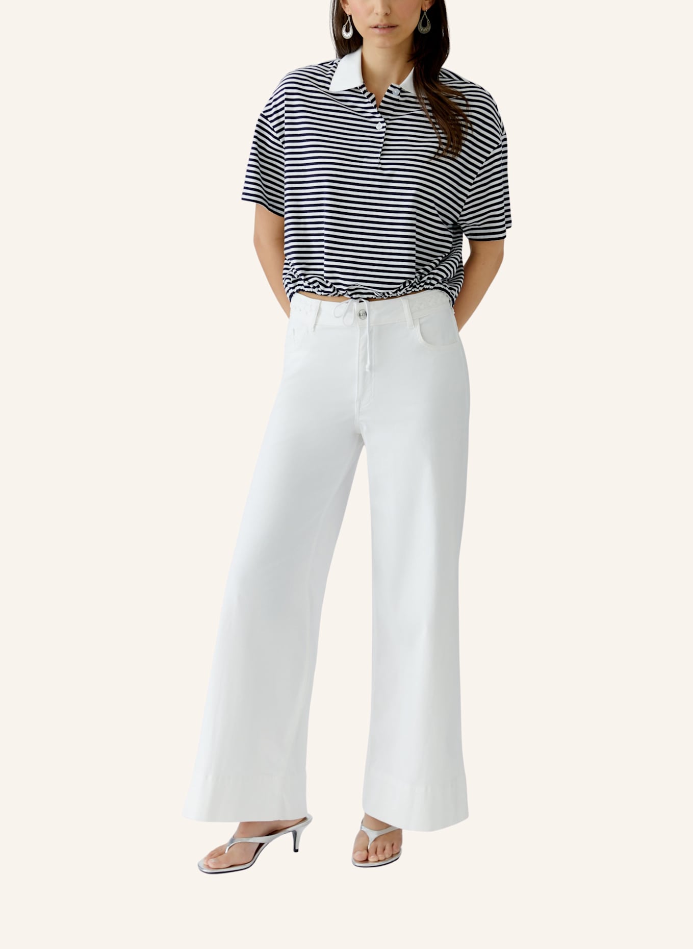 oui T-Shirt: WEISS/ BLAU