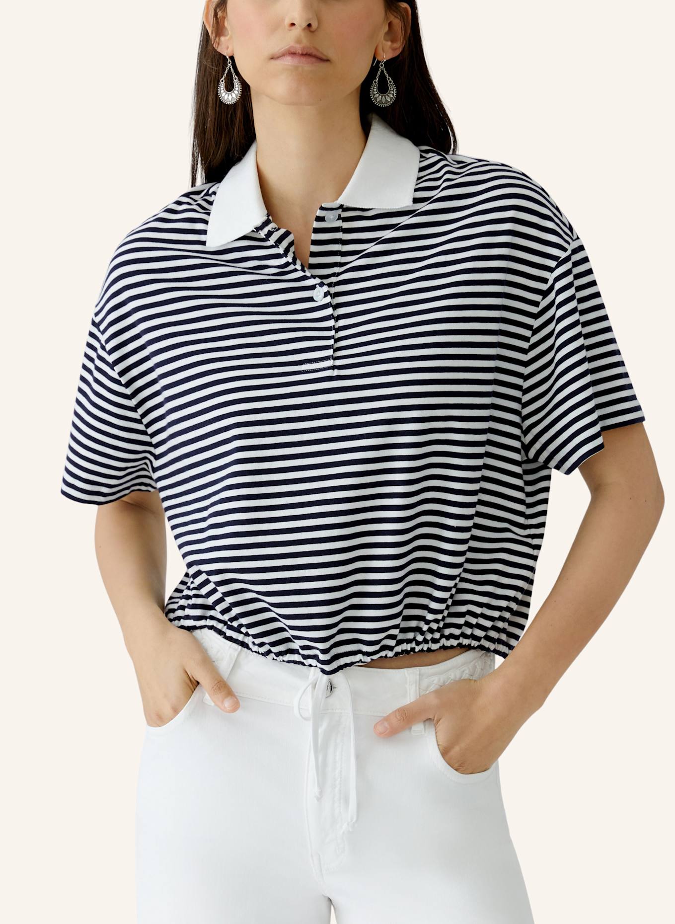 oui T-Shirt: WEISS/ BLAU