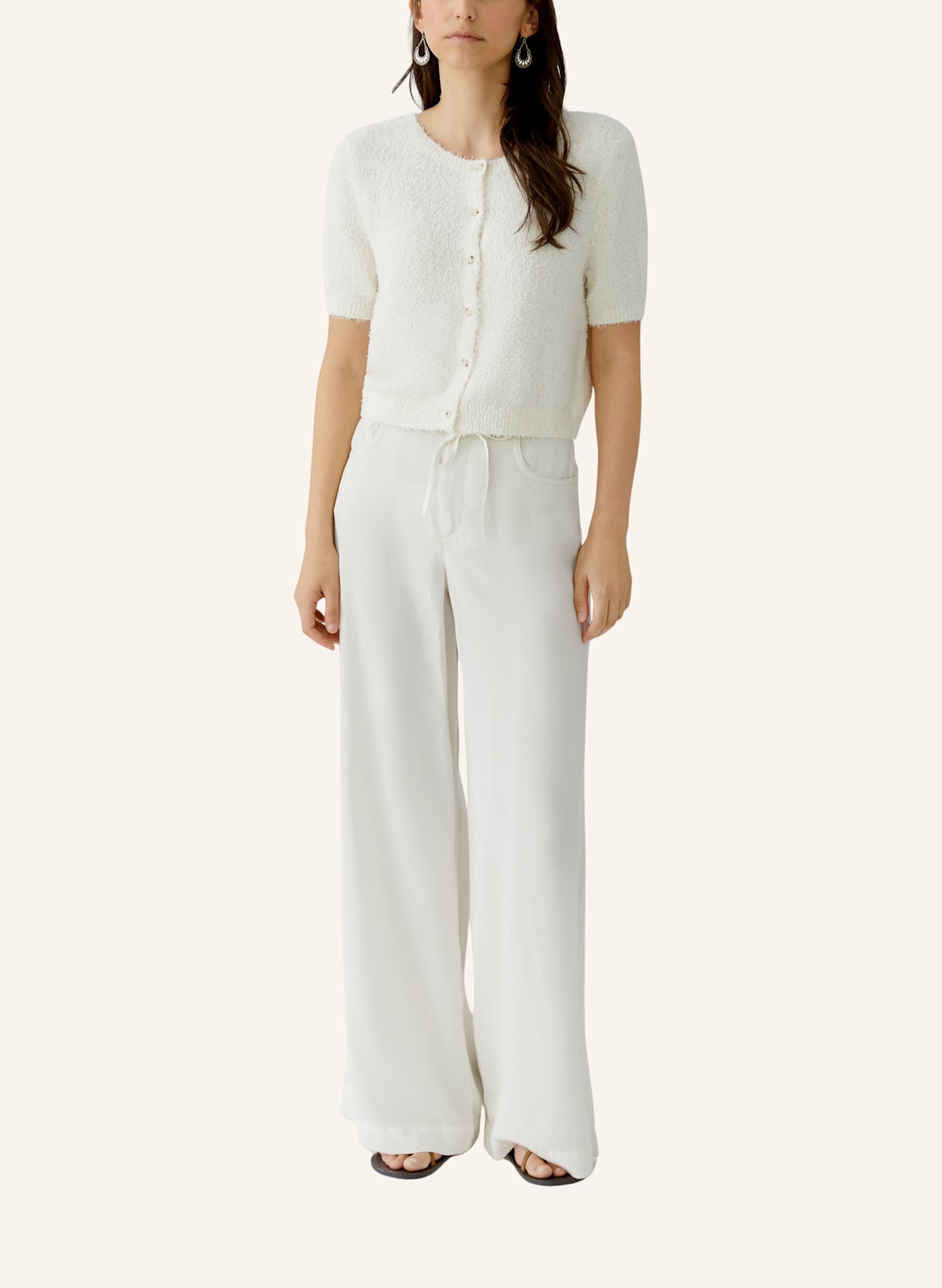 oui Strickjacke: WEISS