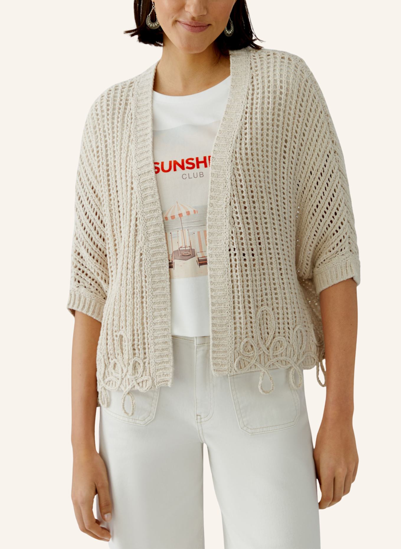 oui Strickjacke: BEIGE