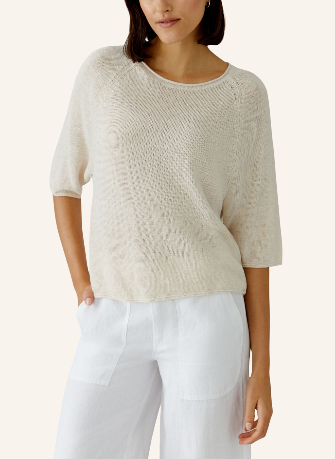 oui Pullover: BEIGE