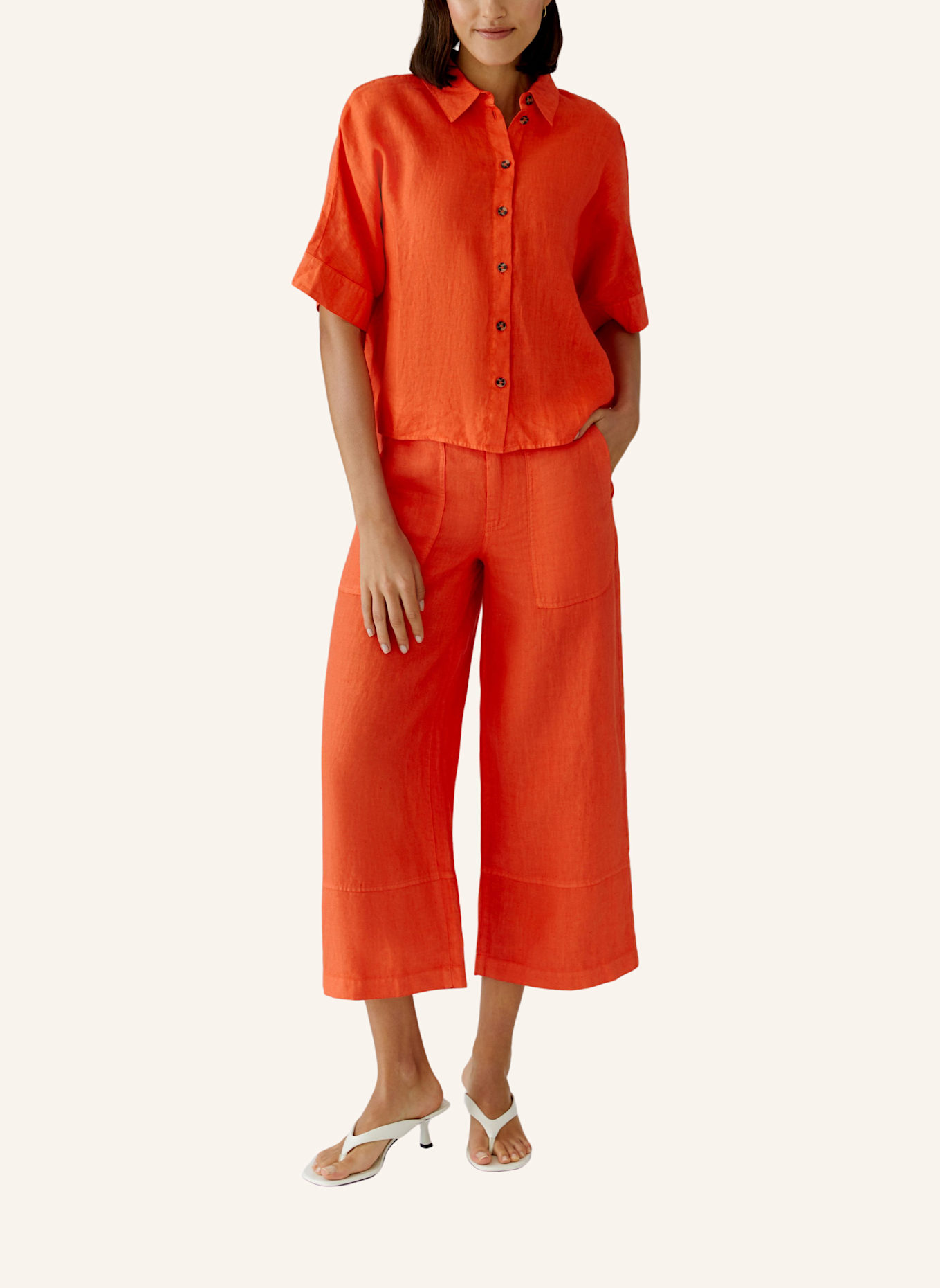 oui Bluse: ORANGE