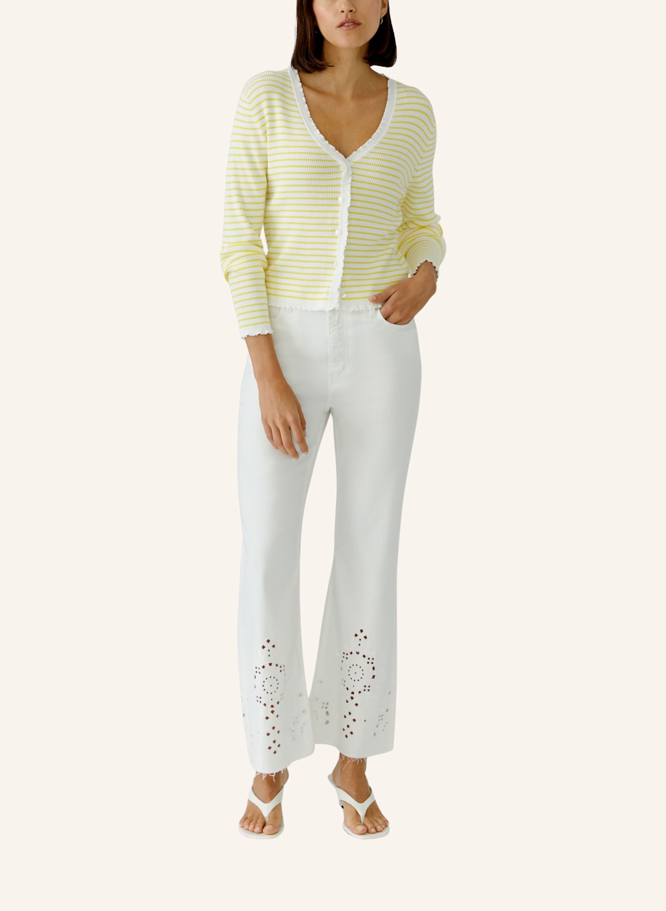 oui Jeans: WEISS