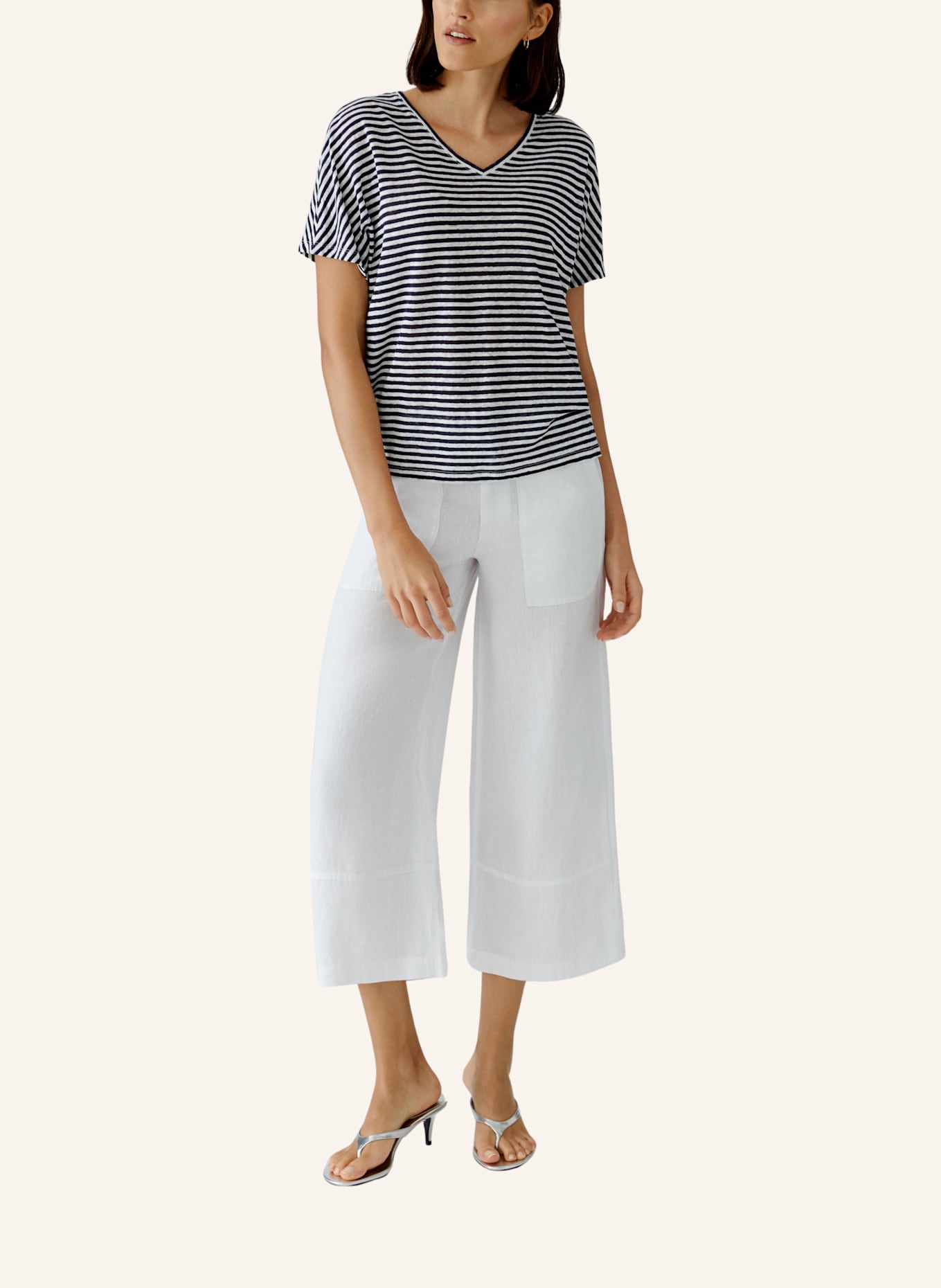 oui T-Shirt: WEISS/ BLAU