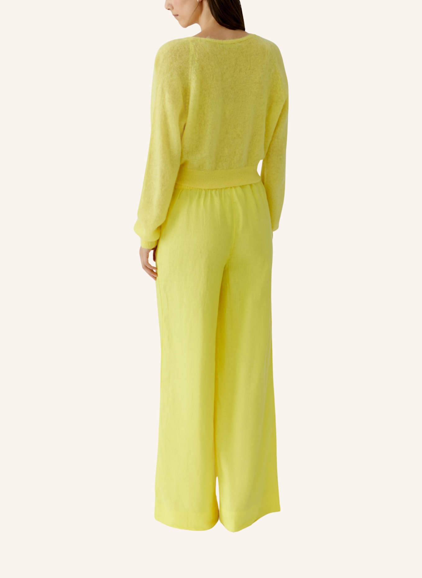 oui Strickjacke mit Alpaka: GELB