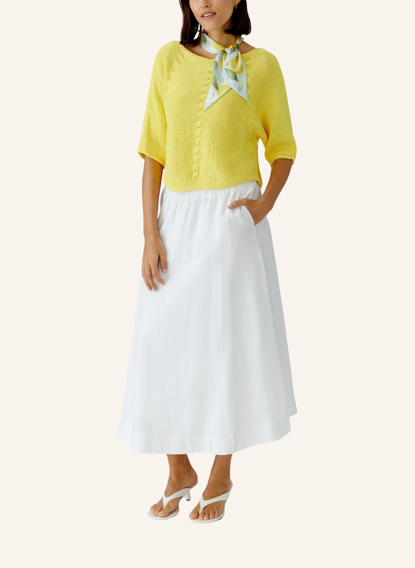 oui Oui Schal: GRÜN/ GELB