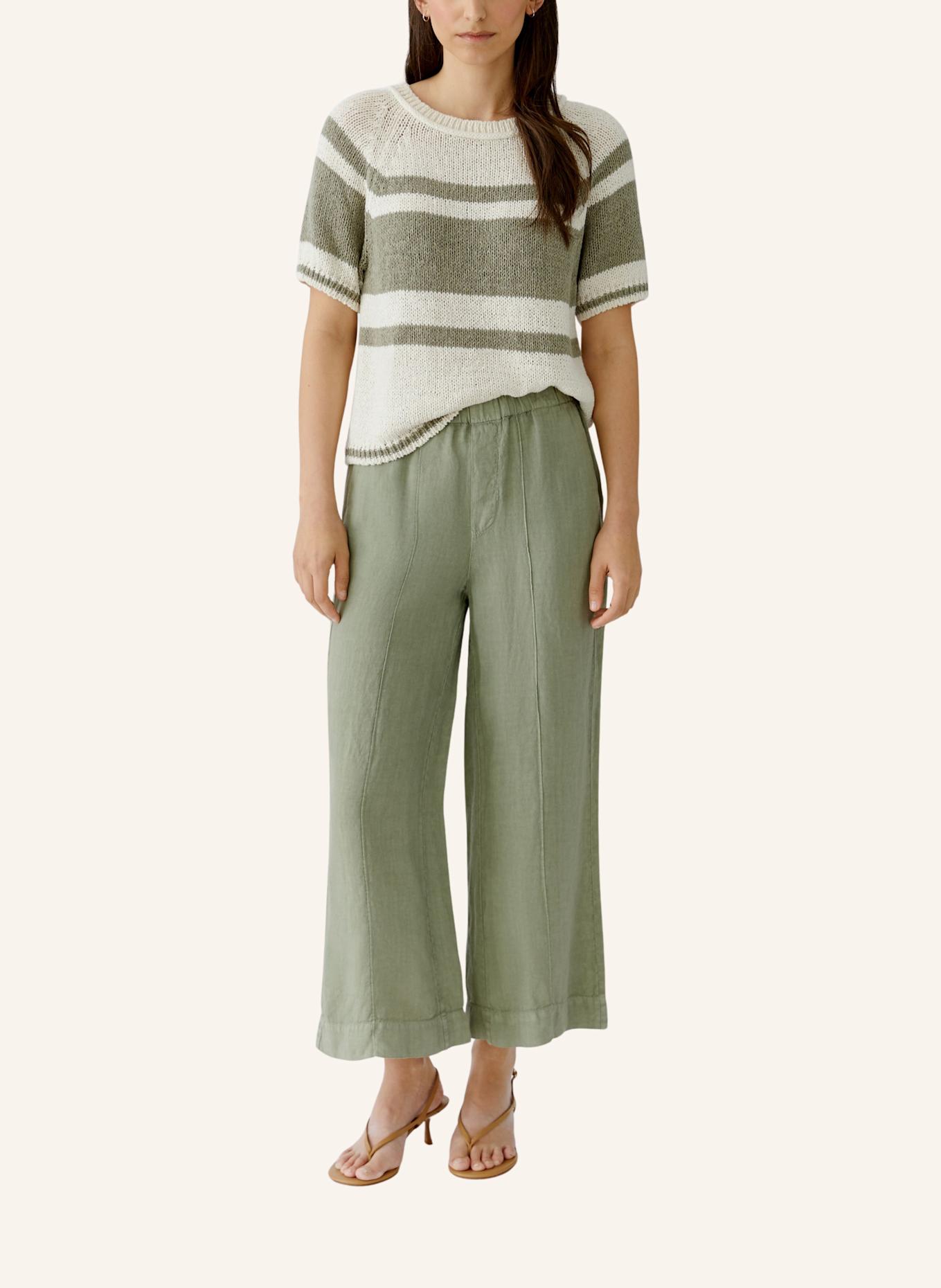 oui Pullover: WEISS/ GRÜN