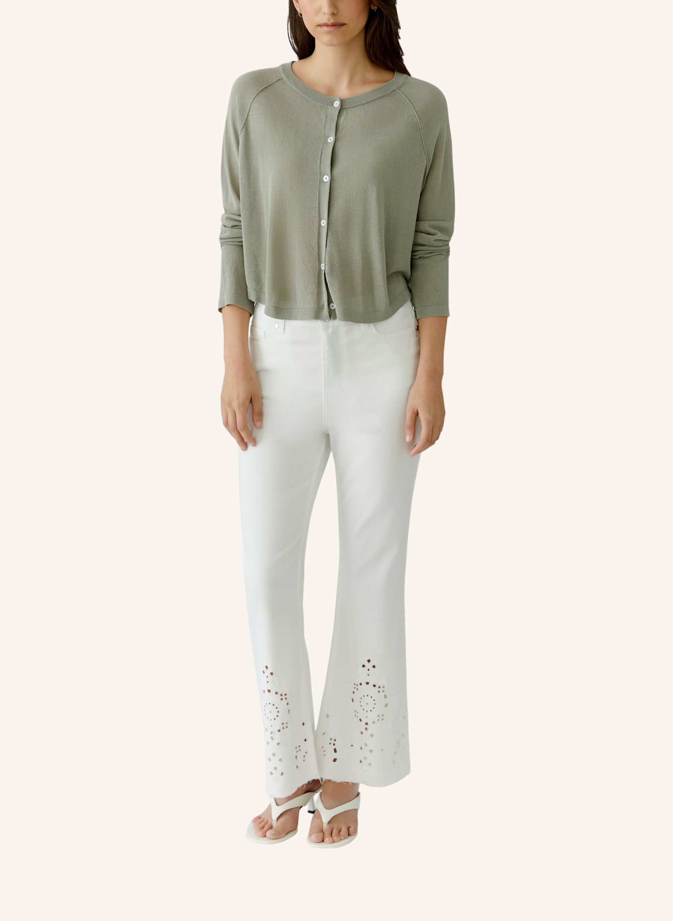 oui Strickjacke: GRÜN