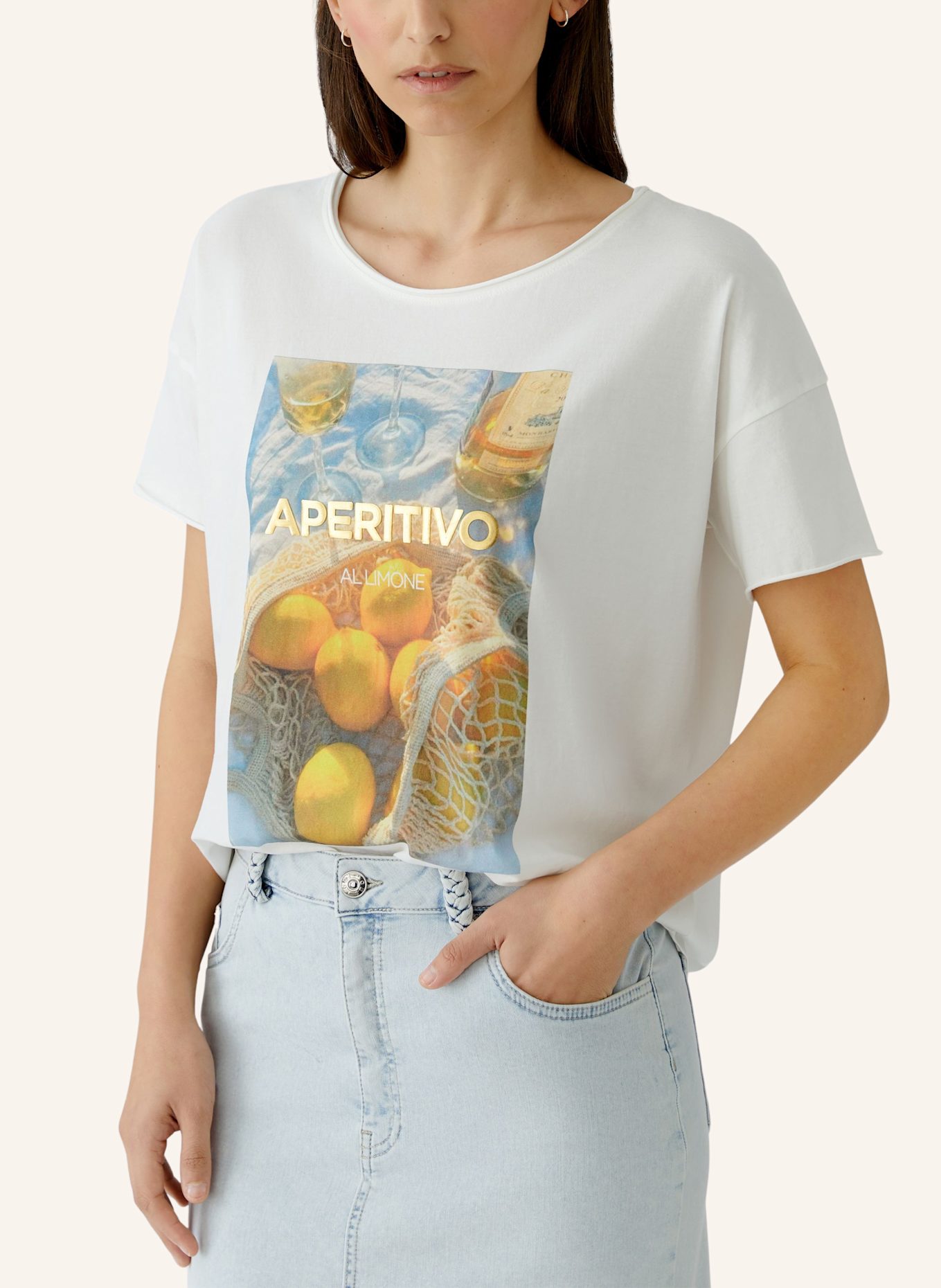 oui T-Shirt: WEISS