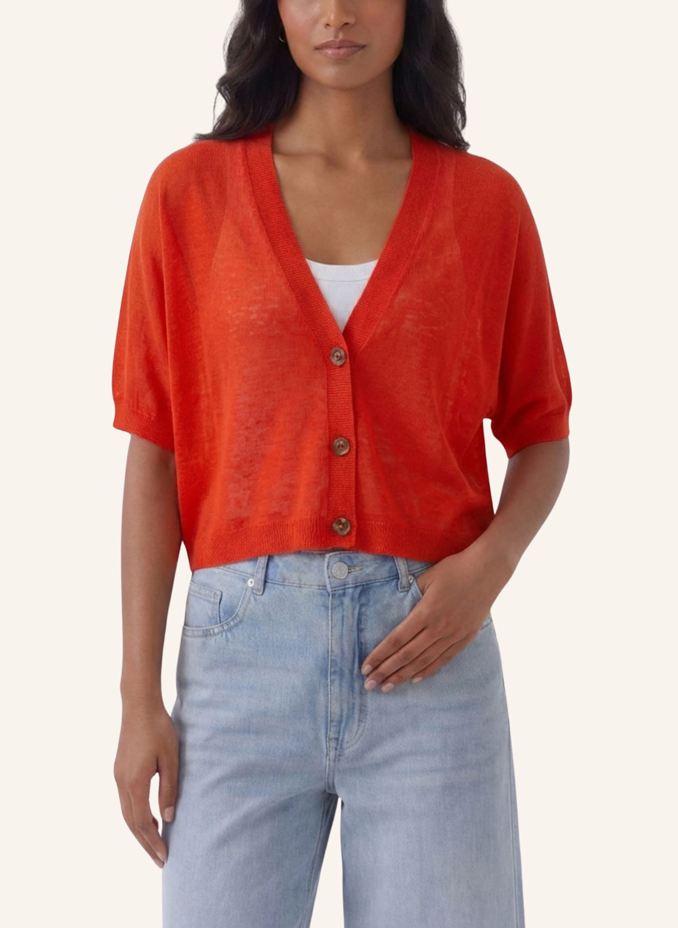 oui Strickjacke: ROT