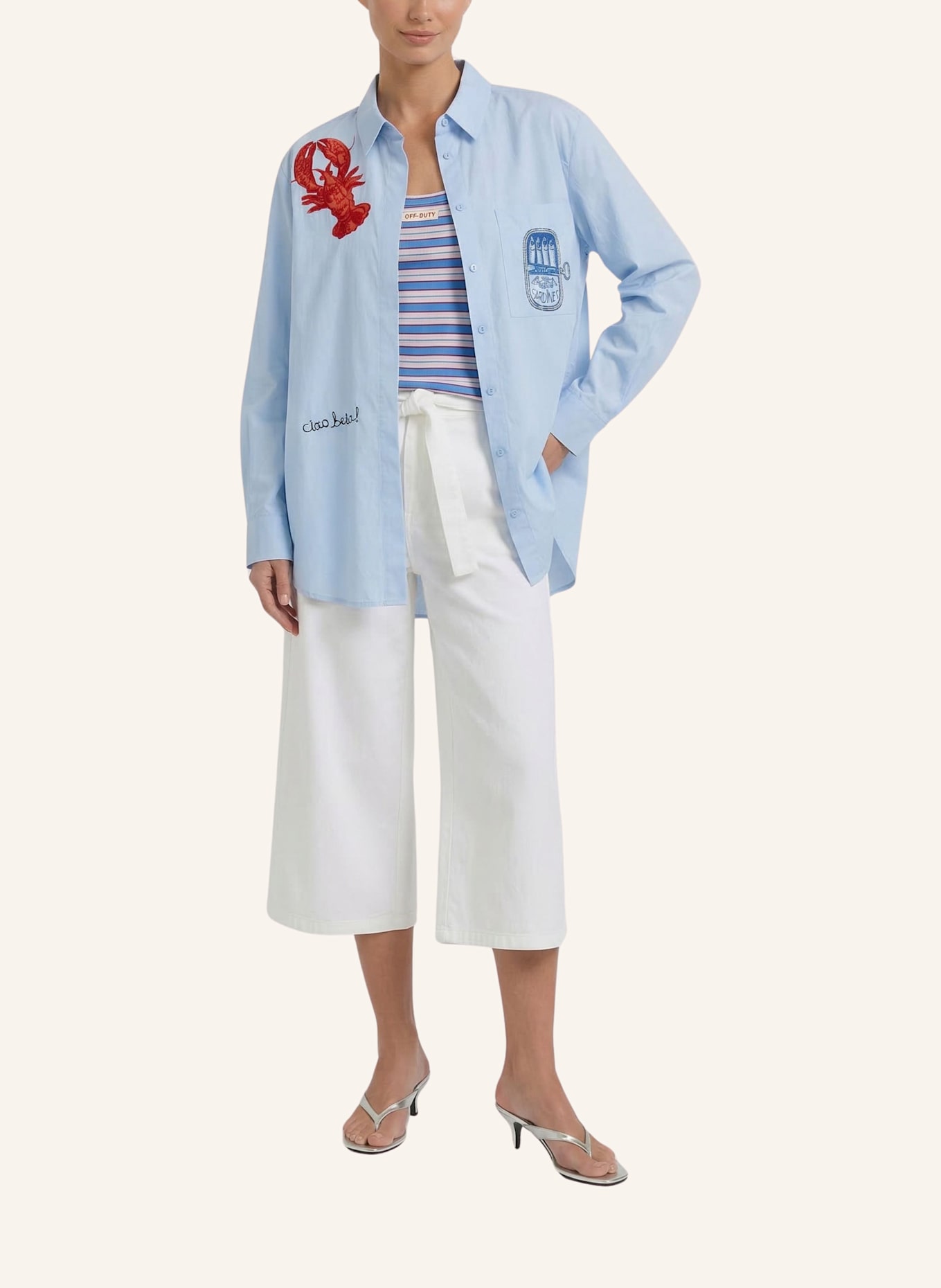 oui Bluse: BLAU