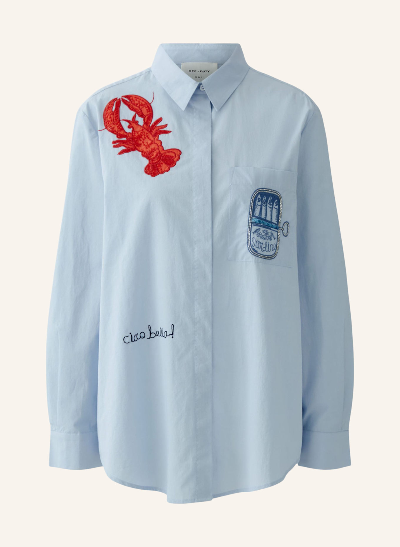 oui Bluse: BLAU
