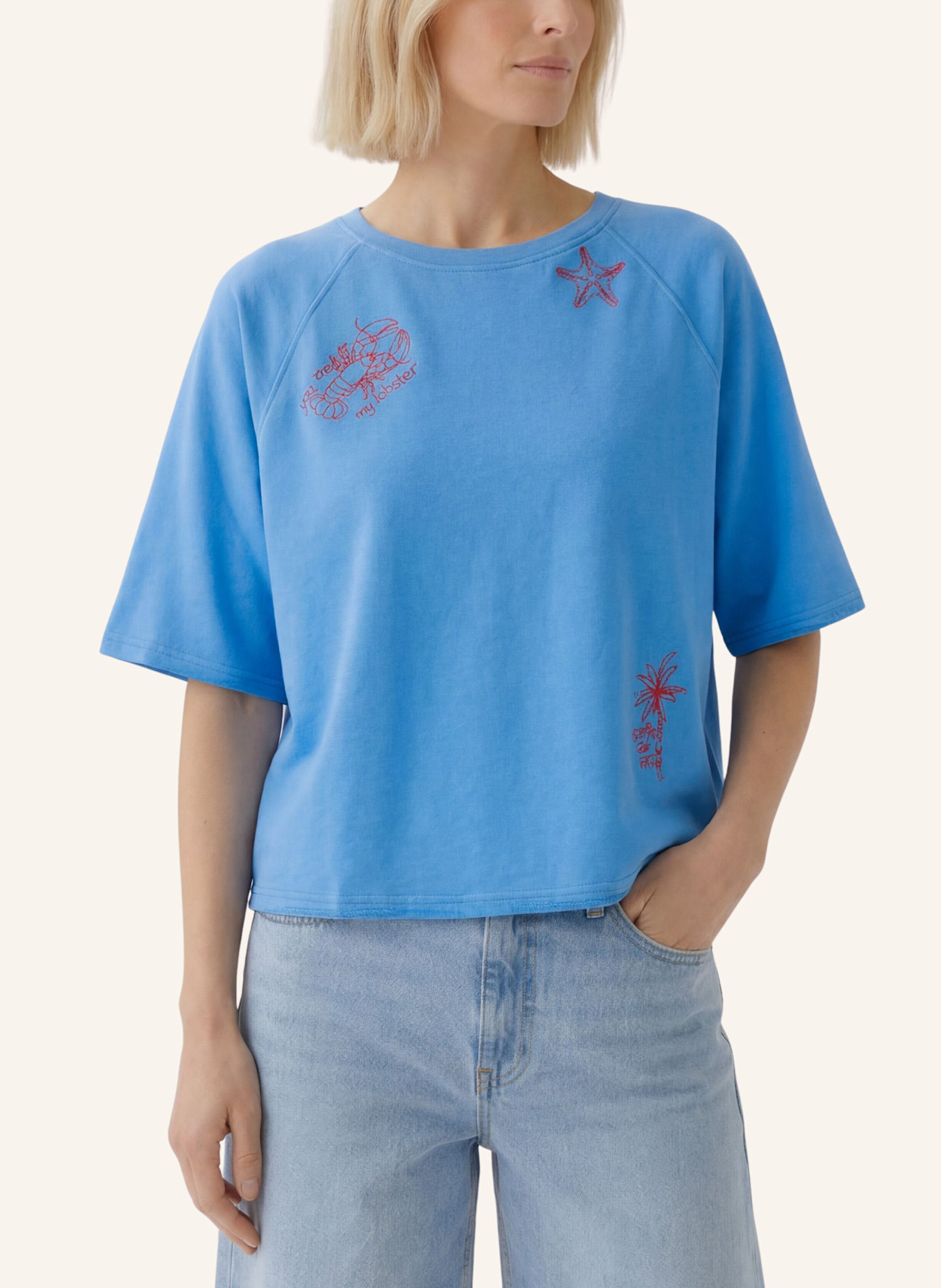 oui Sweatshirt: BLAU