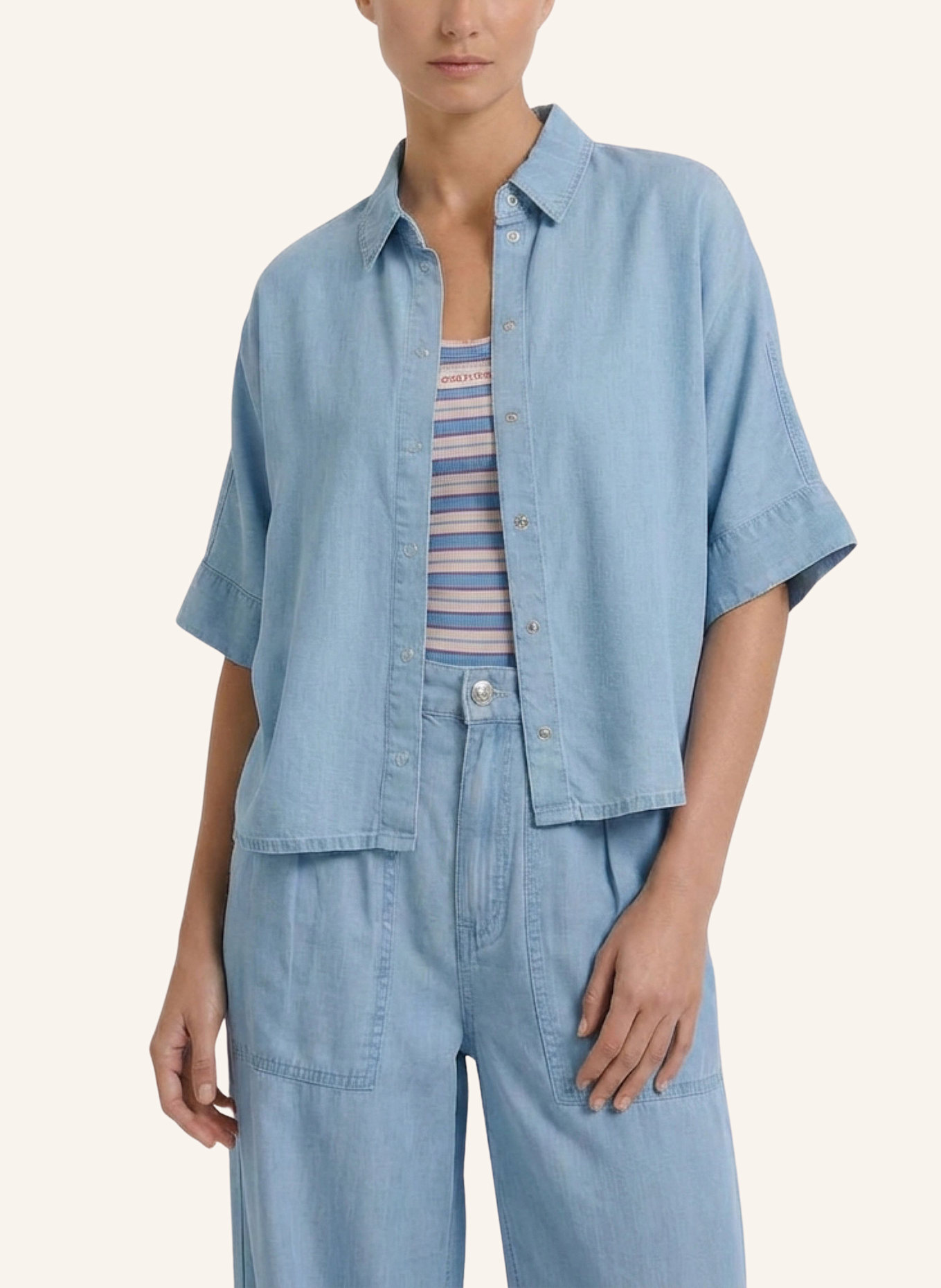 oui Bluse: BLAU
