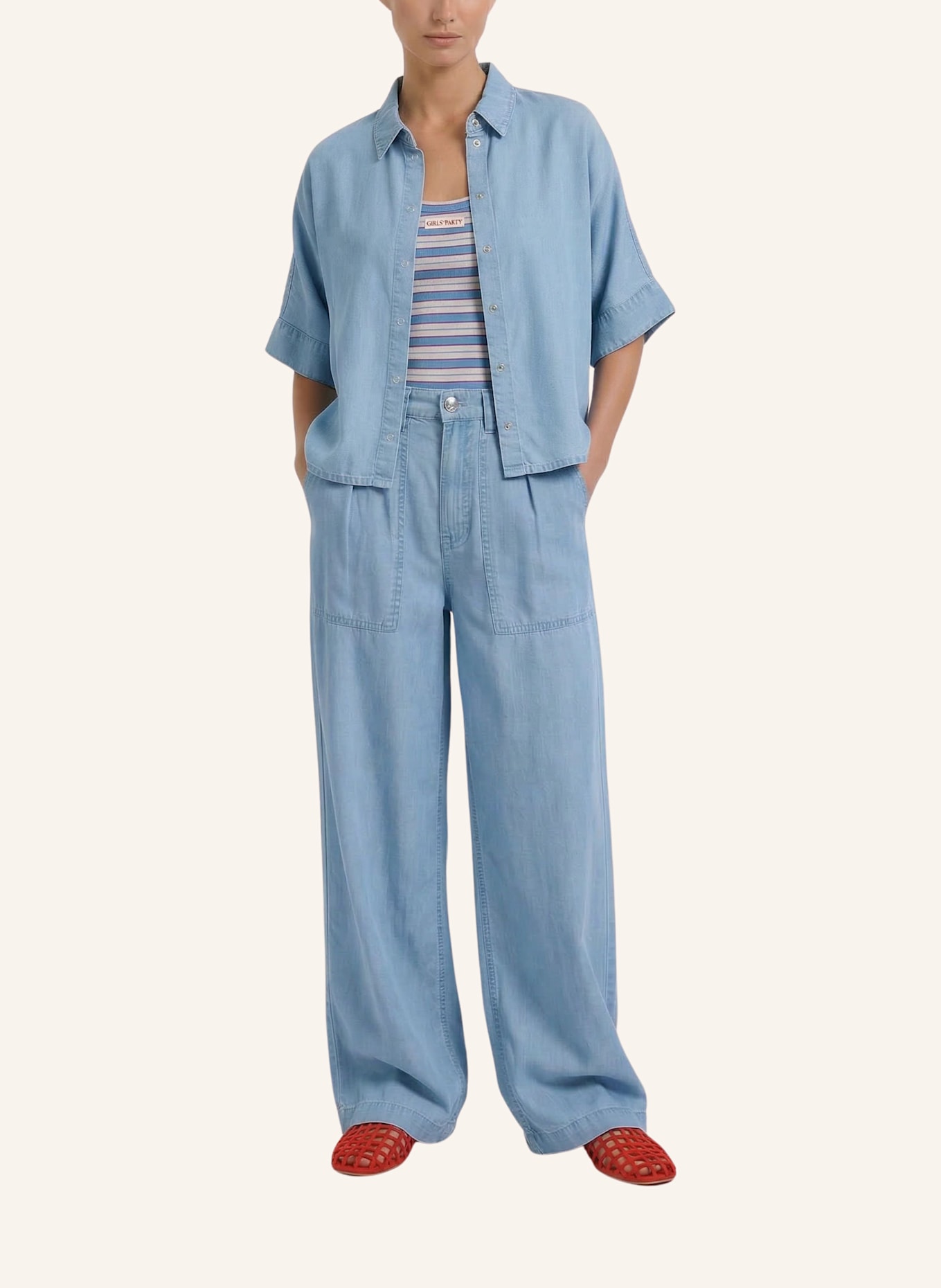 oui Bluse: BLAU