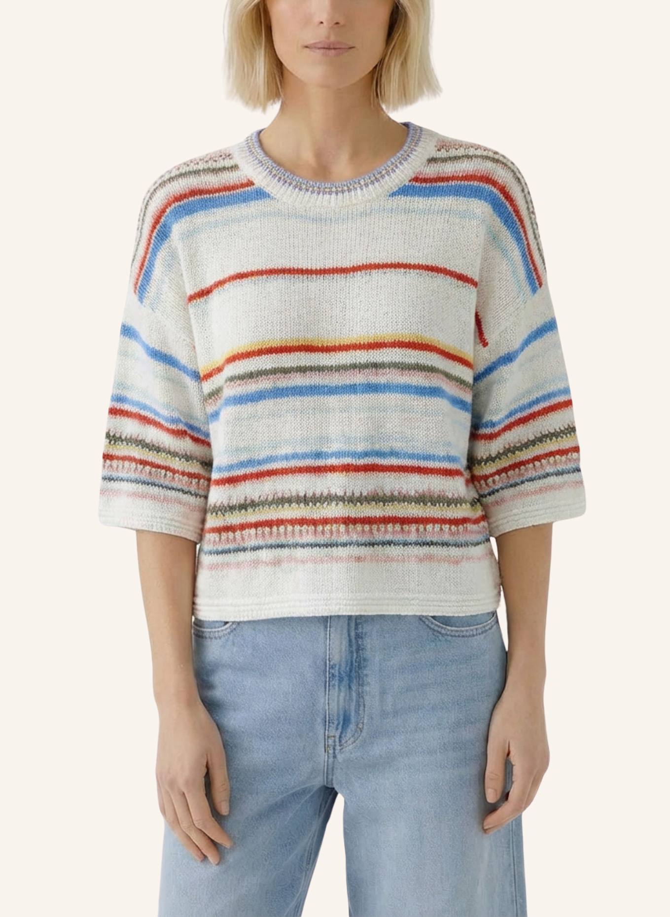oui Pullover: WEISS/ GELB