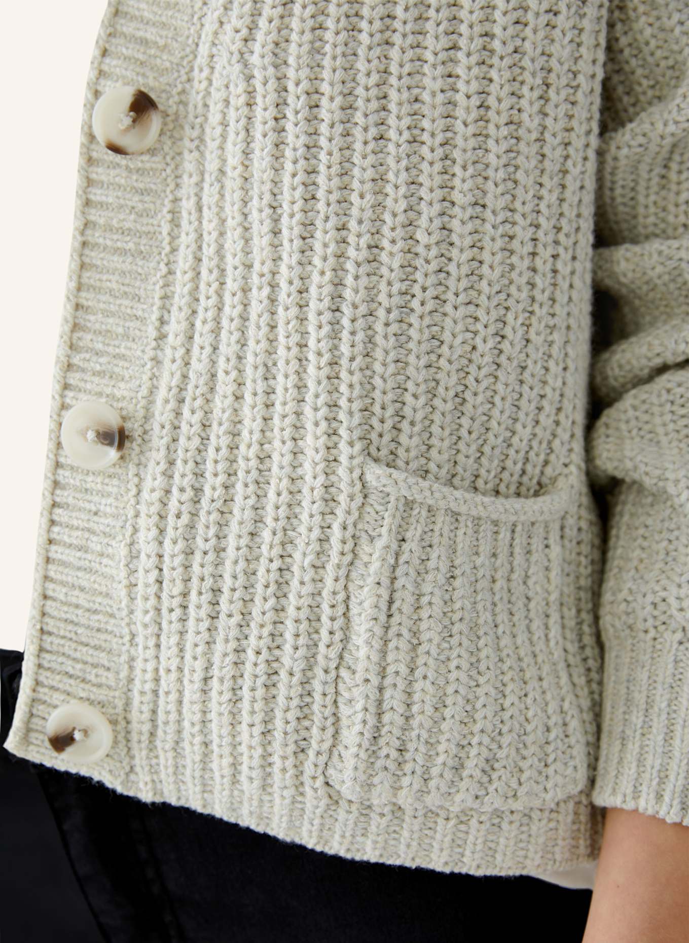 oui Strickjacke LAFONYA: BEIGE