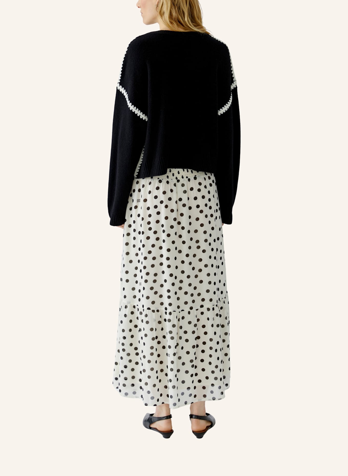 oui Pullover: SCHWARZ