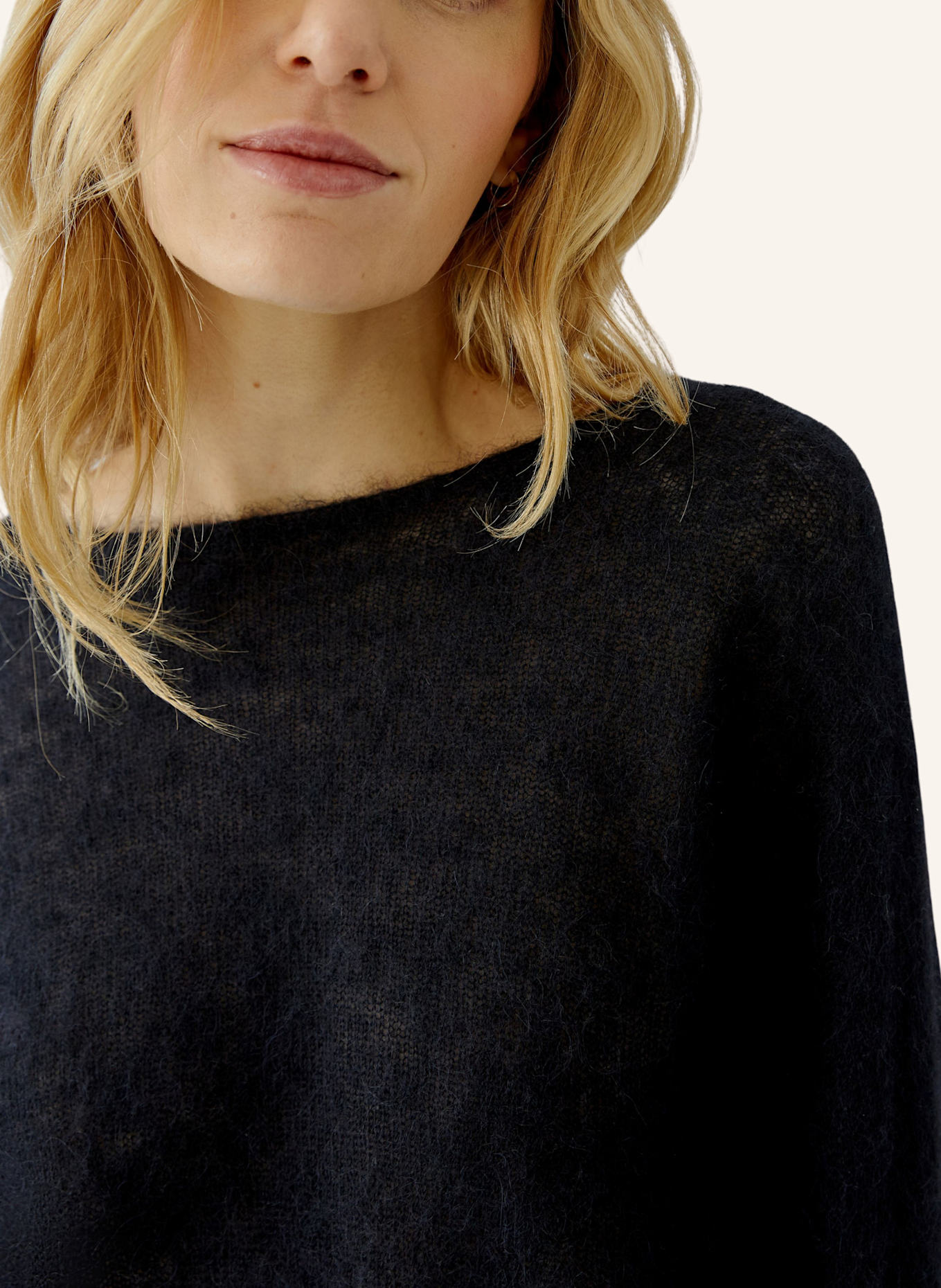 oui Pullover: SCHWARZ