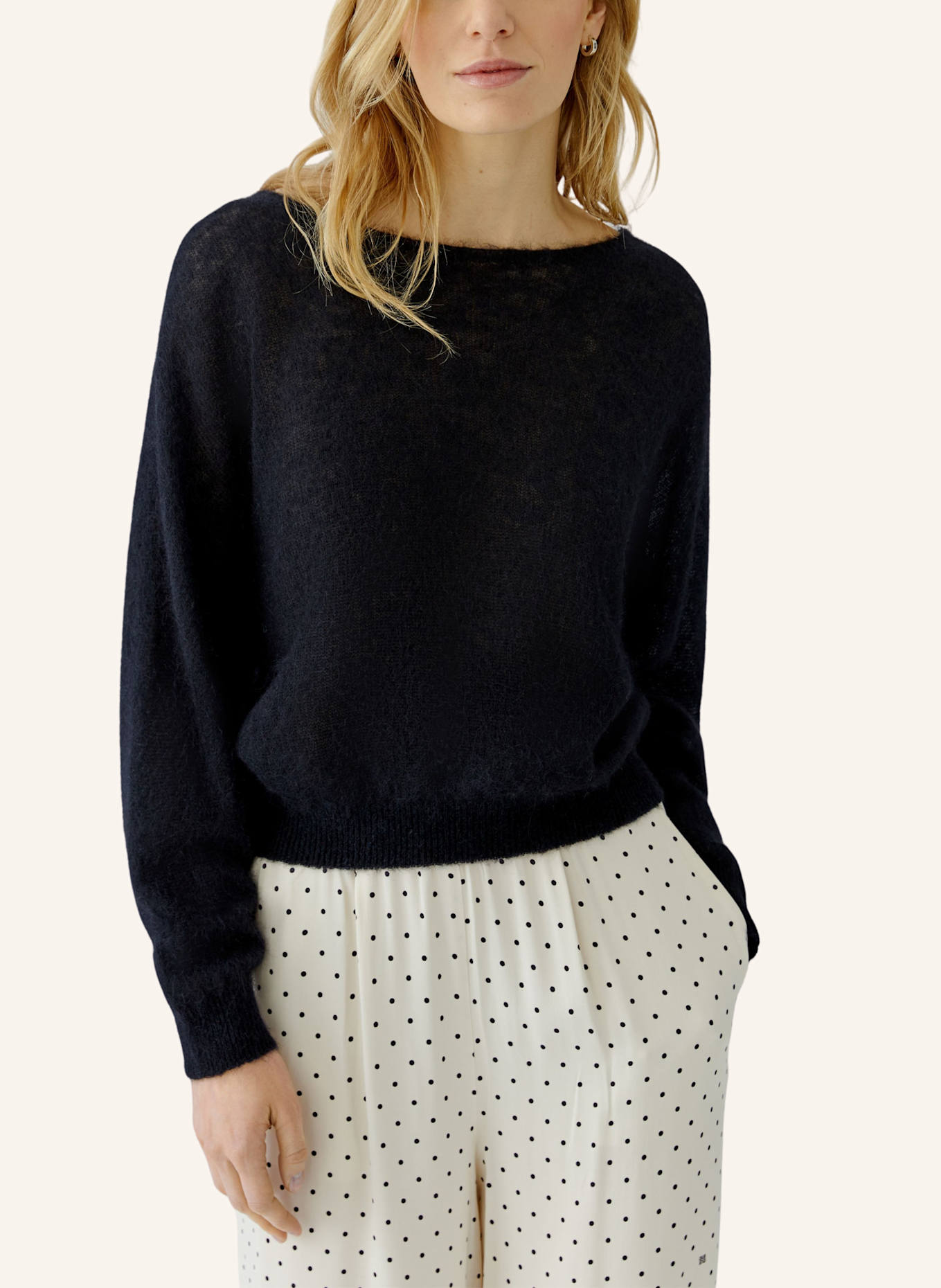 oui Pullover: SCHWARZ