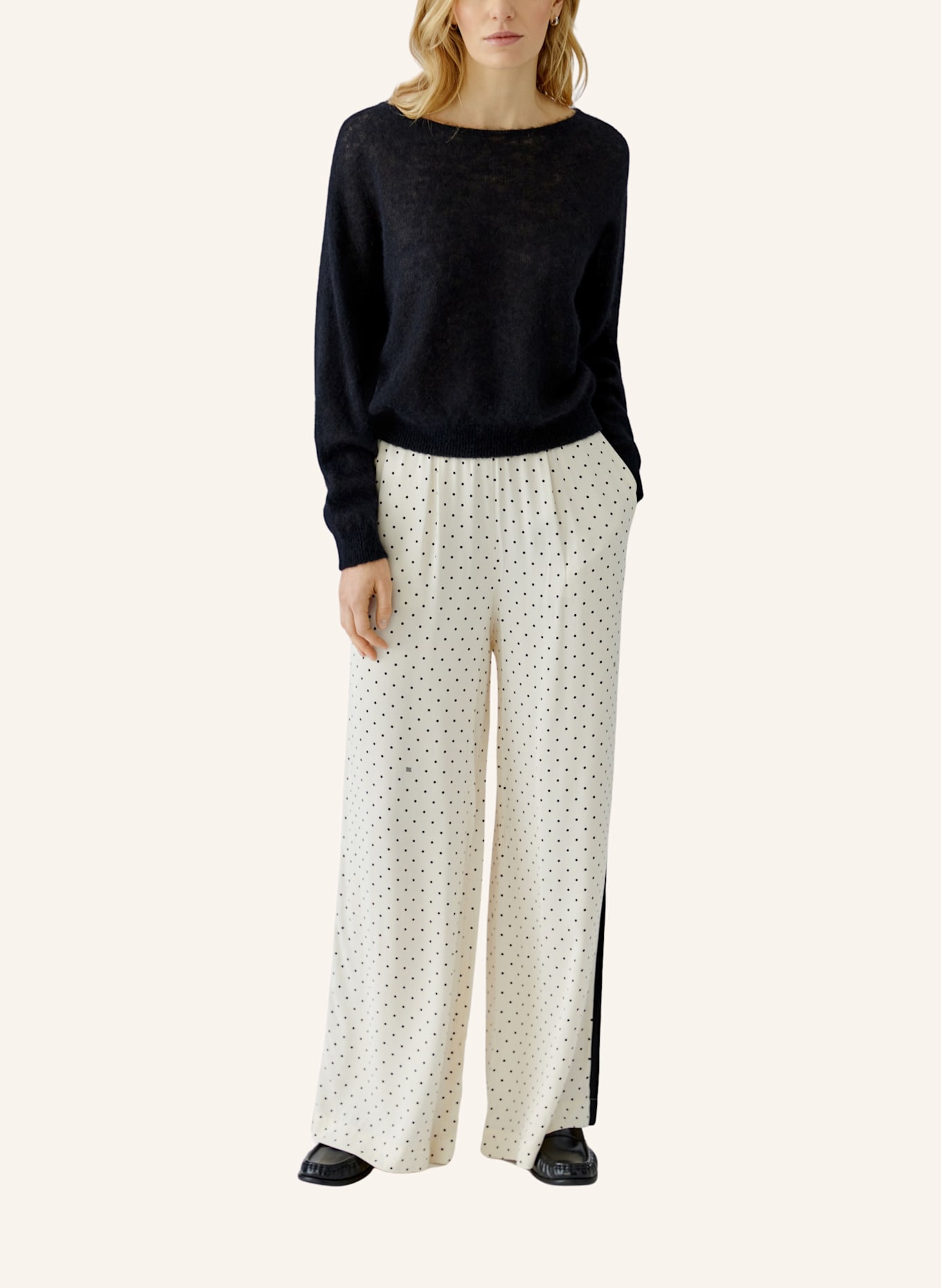 oui Pullover: SCHWARZ