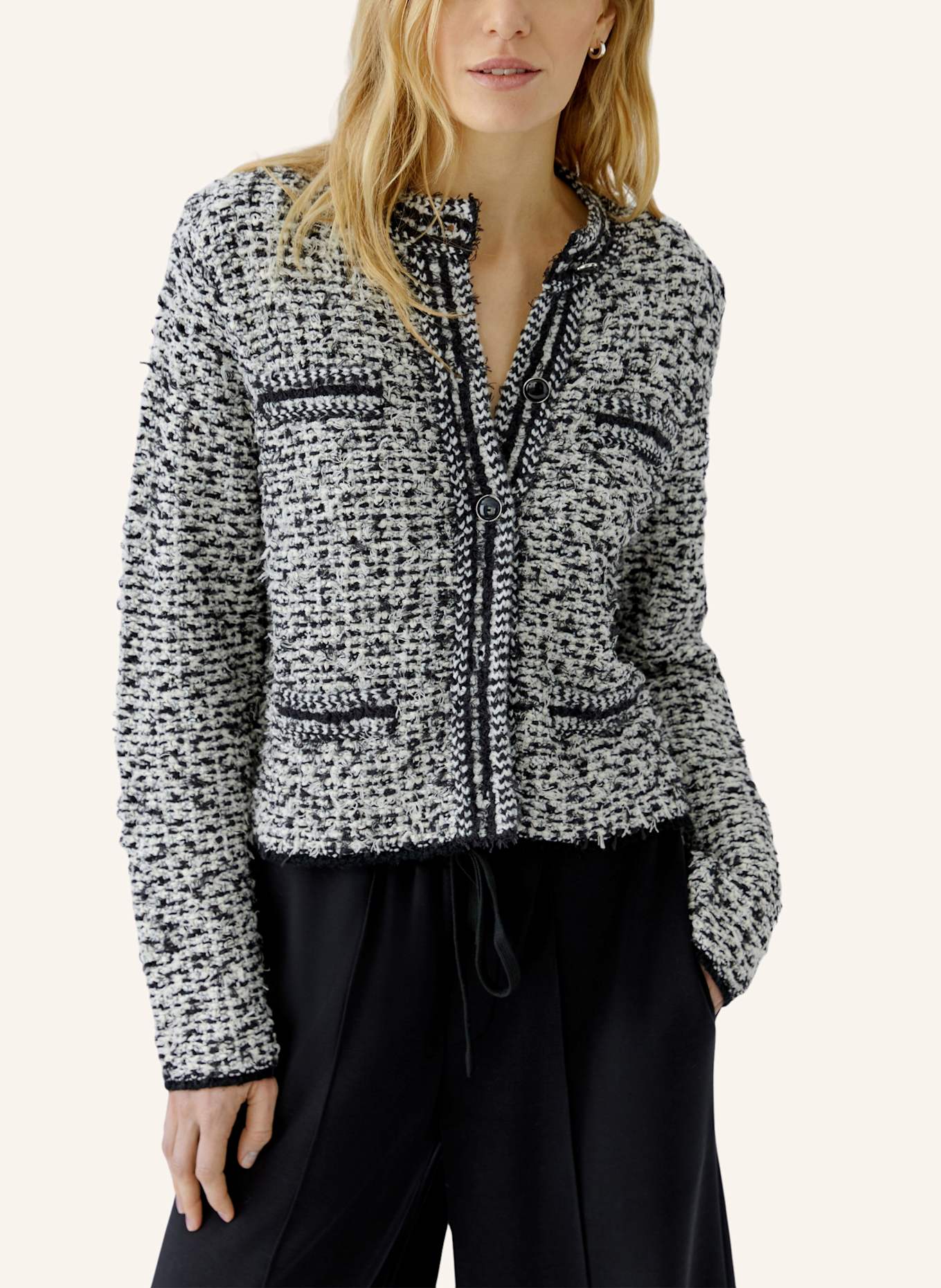oui Strickjacke: GRAU