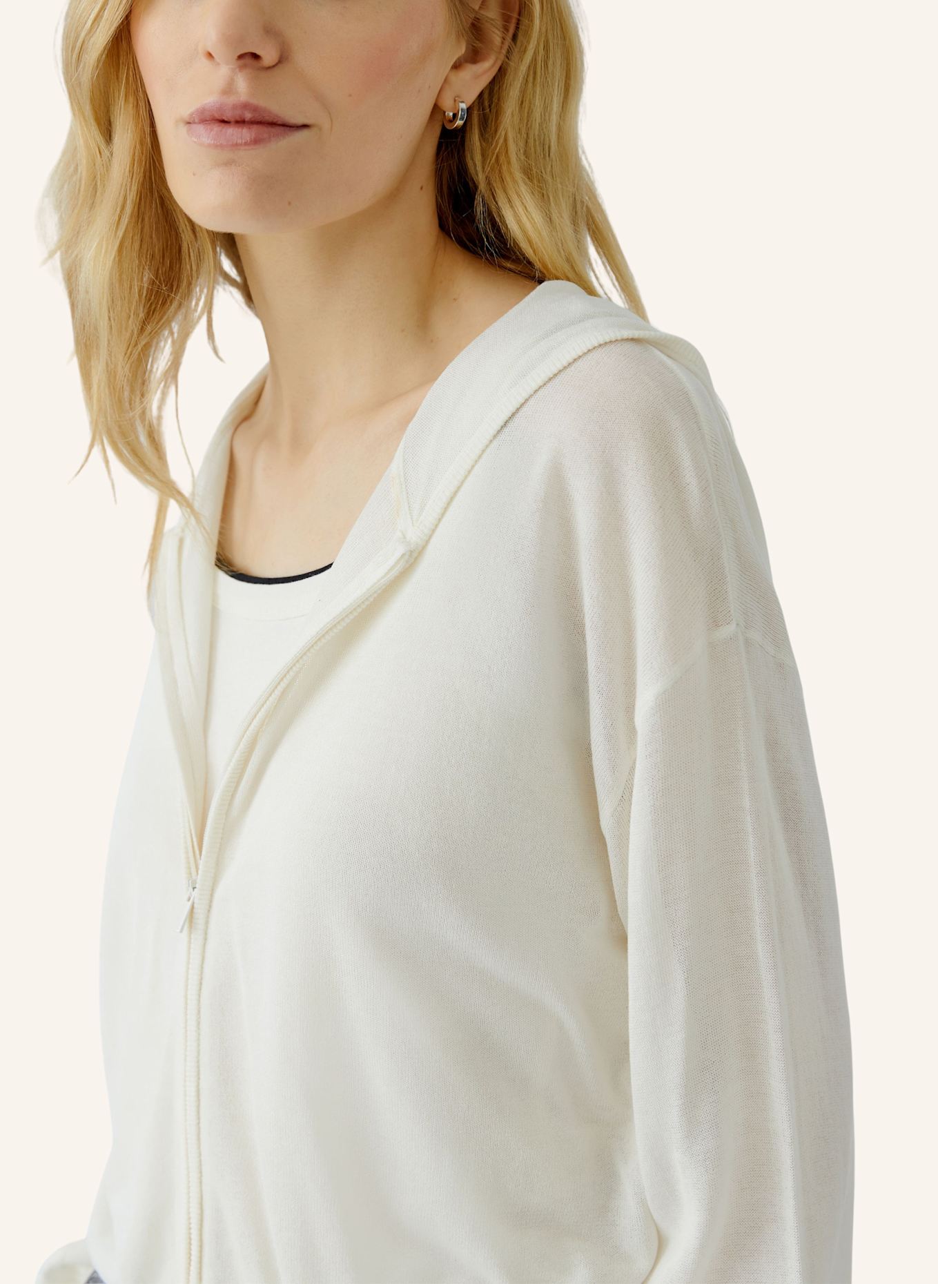 oui Strickjacke: WEISS