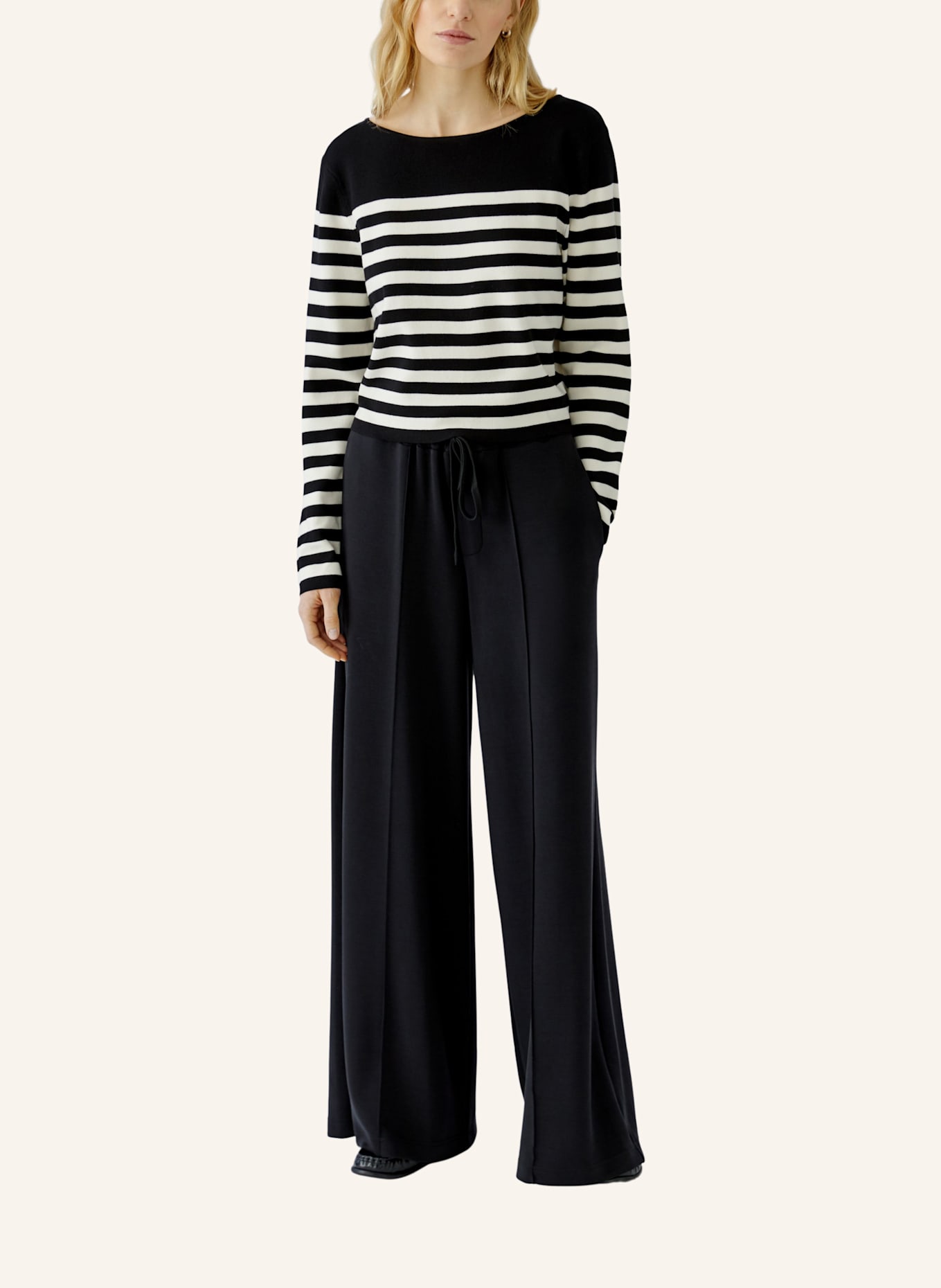oui Pullover: SCHWARZ