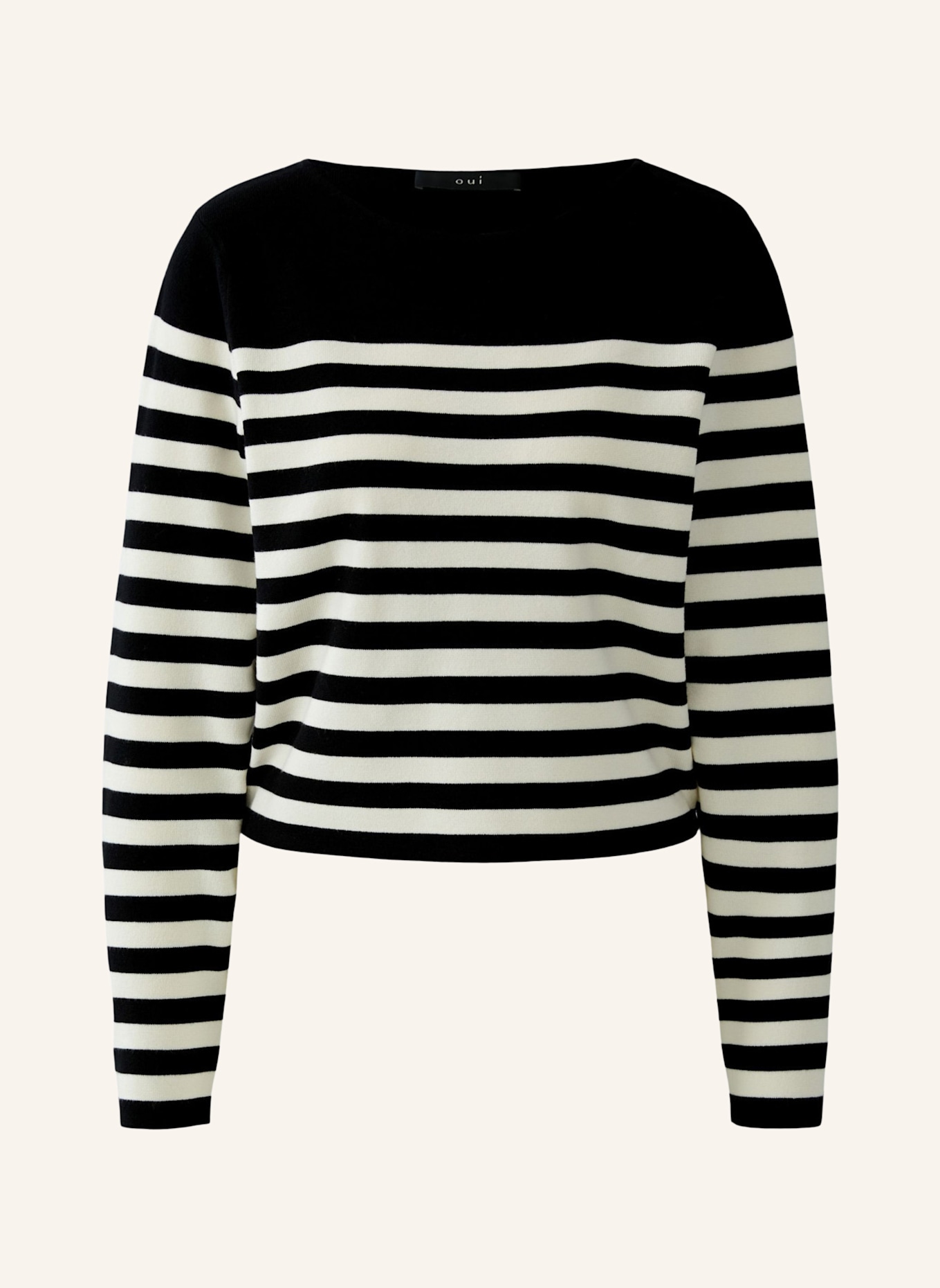 oui Pullover: SCHWARZ