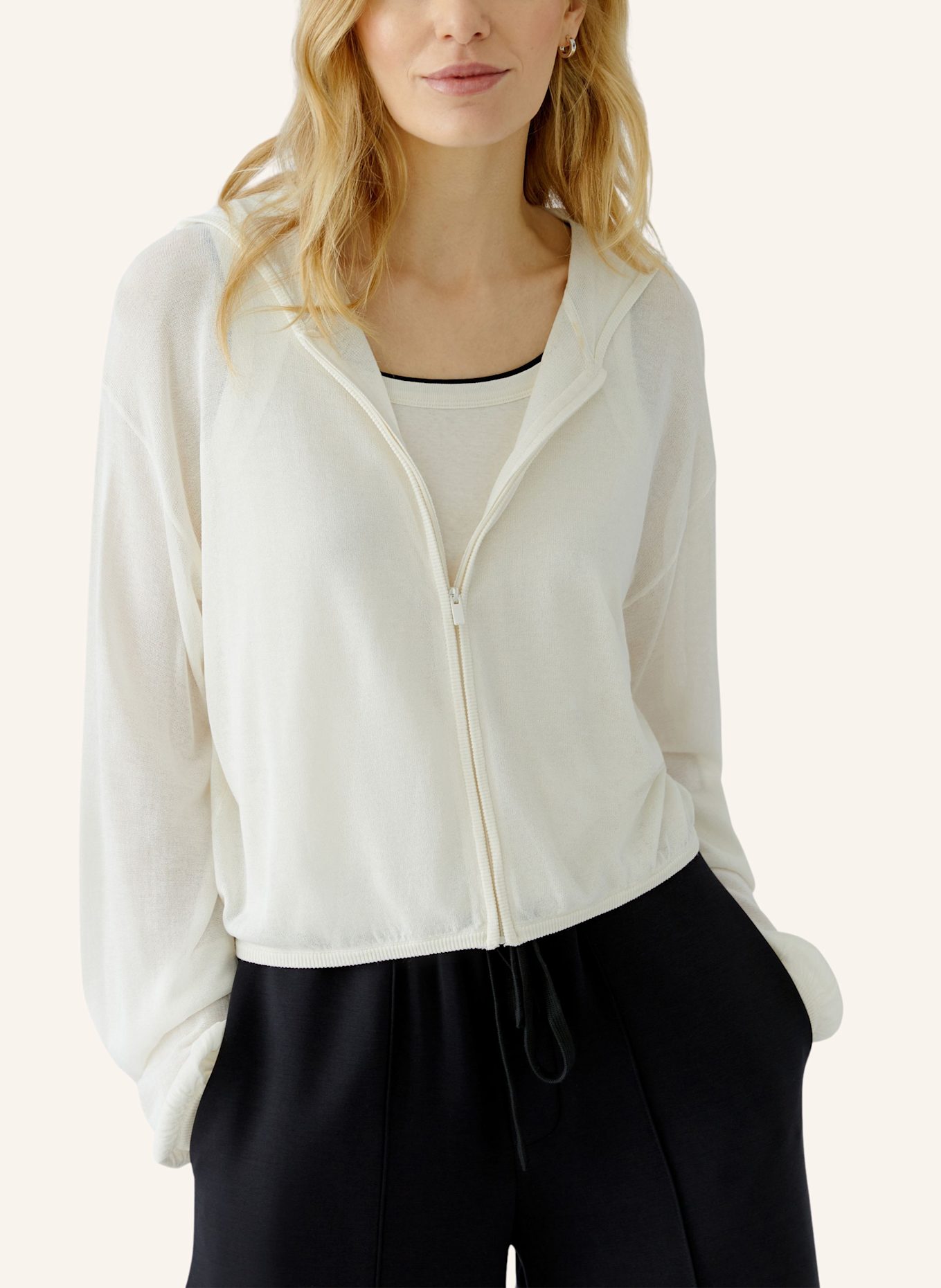 oui Strickjacke: WEISS