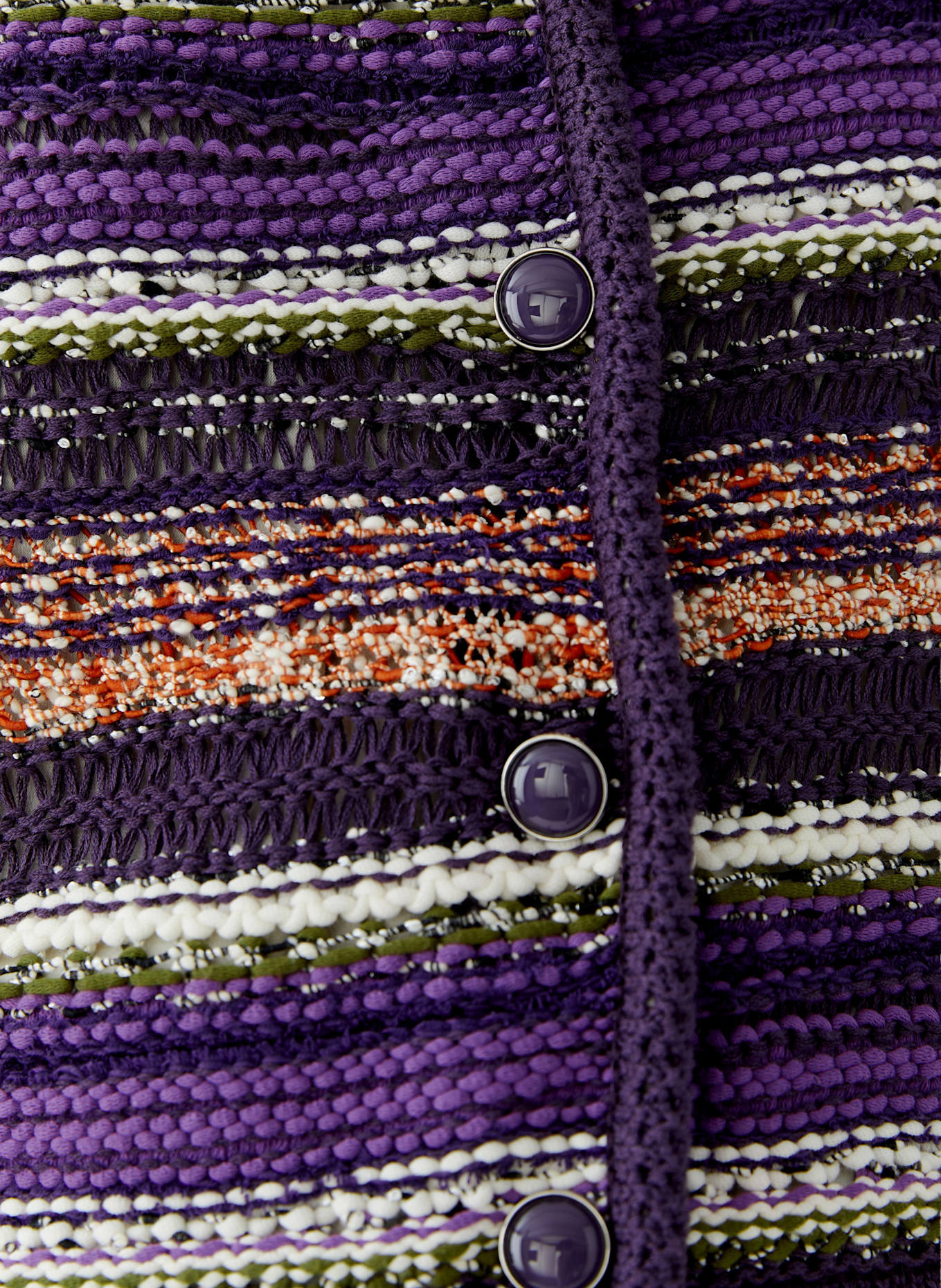 oui Strickjacke: LILA/ BLAUGRAU