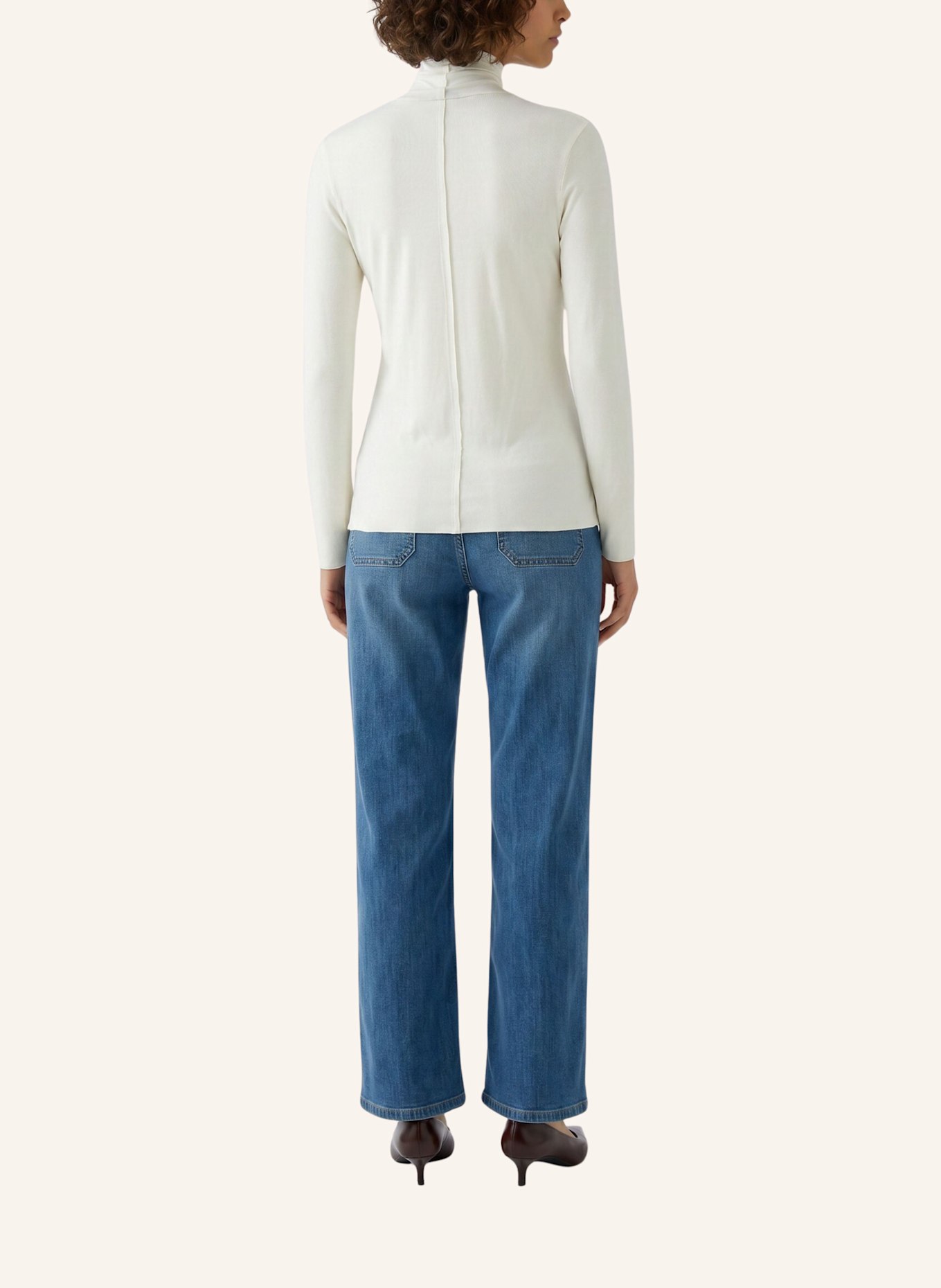 Oui Longsleeve: WIT