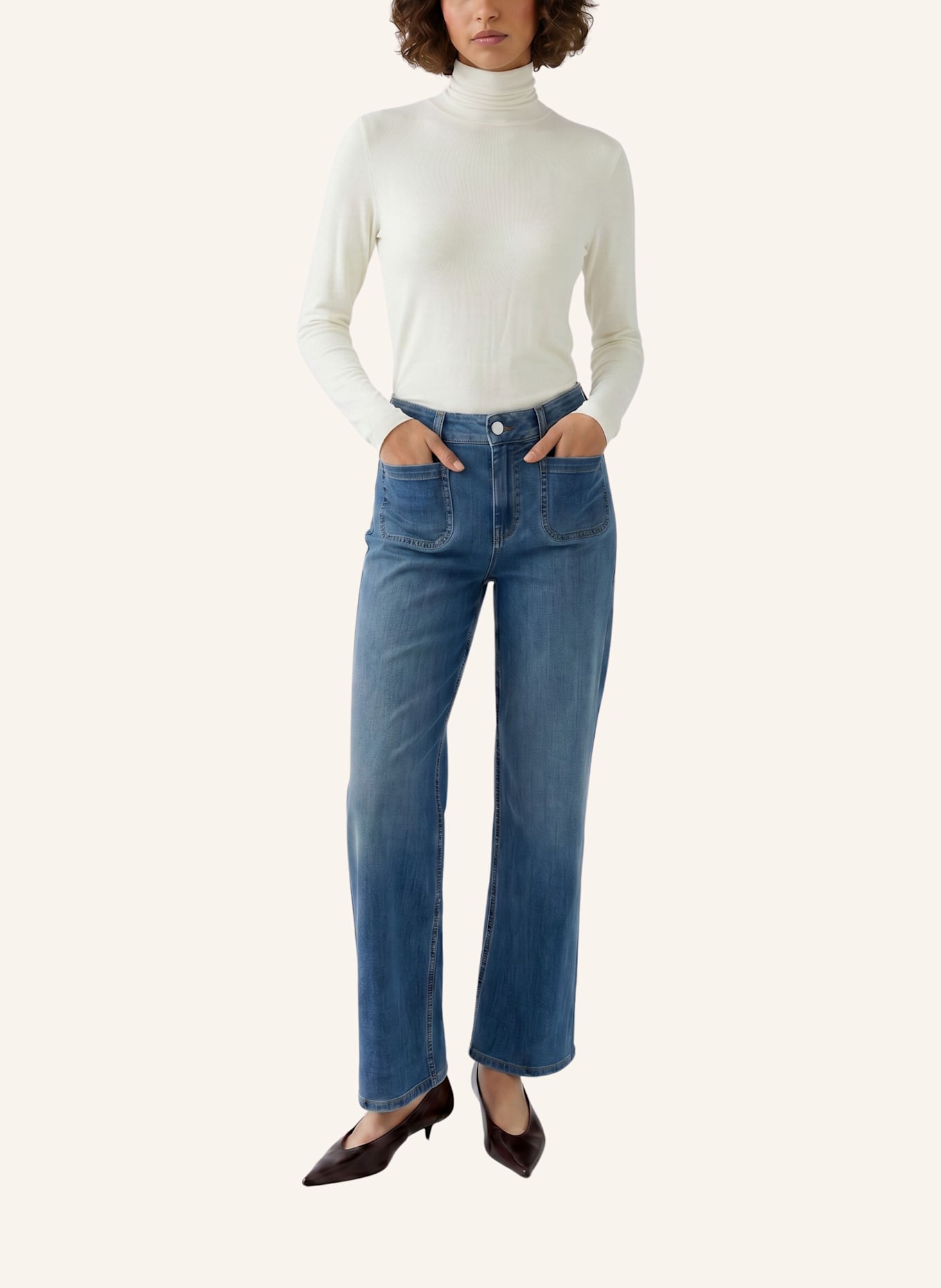 Oui Longsleeve: WIT