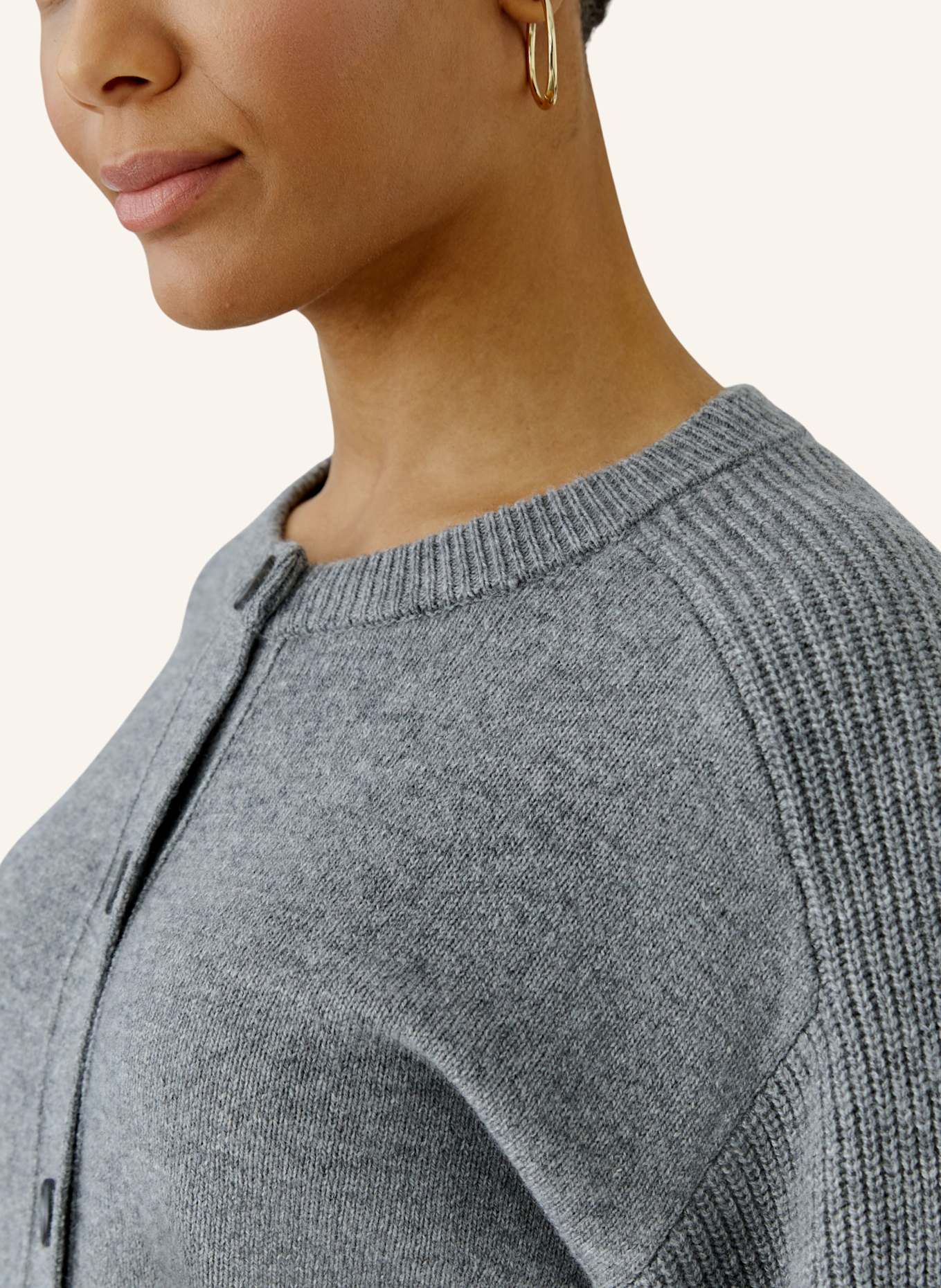 oui Strickjacke: GRAU