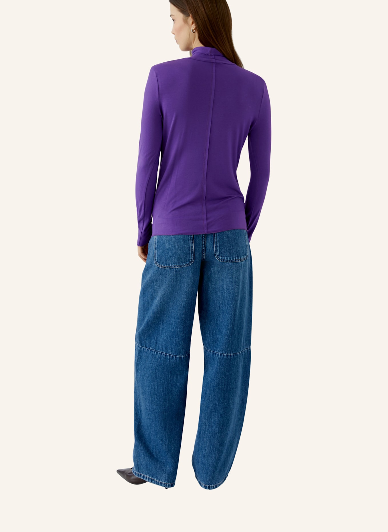 oui Long-Sleeve Shirt: PURPLE