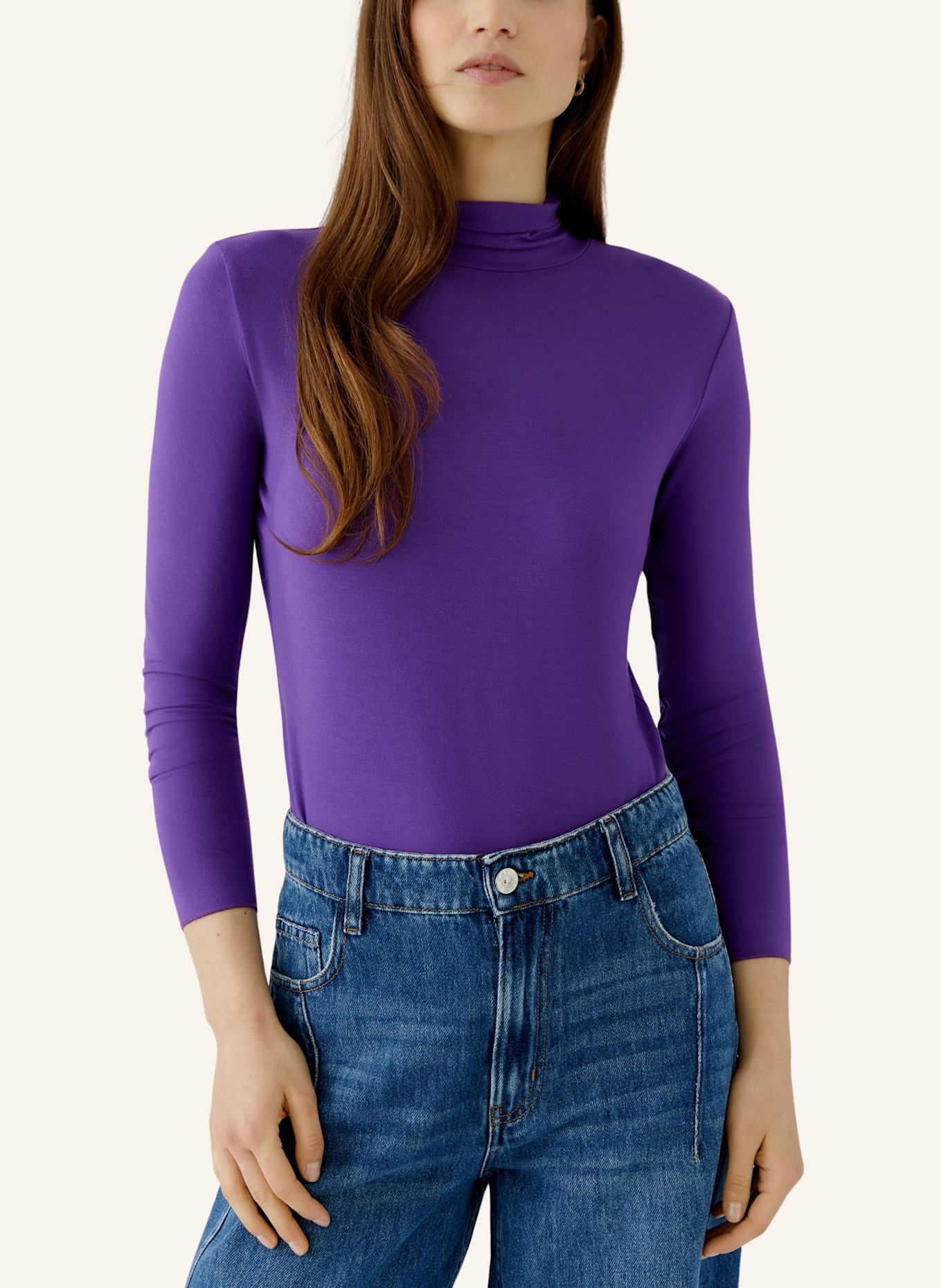 oui Long-Sleeve Shirt: PURPLE