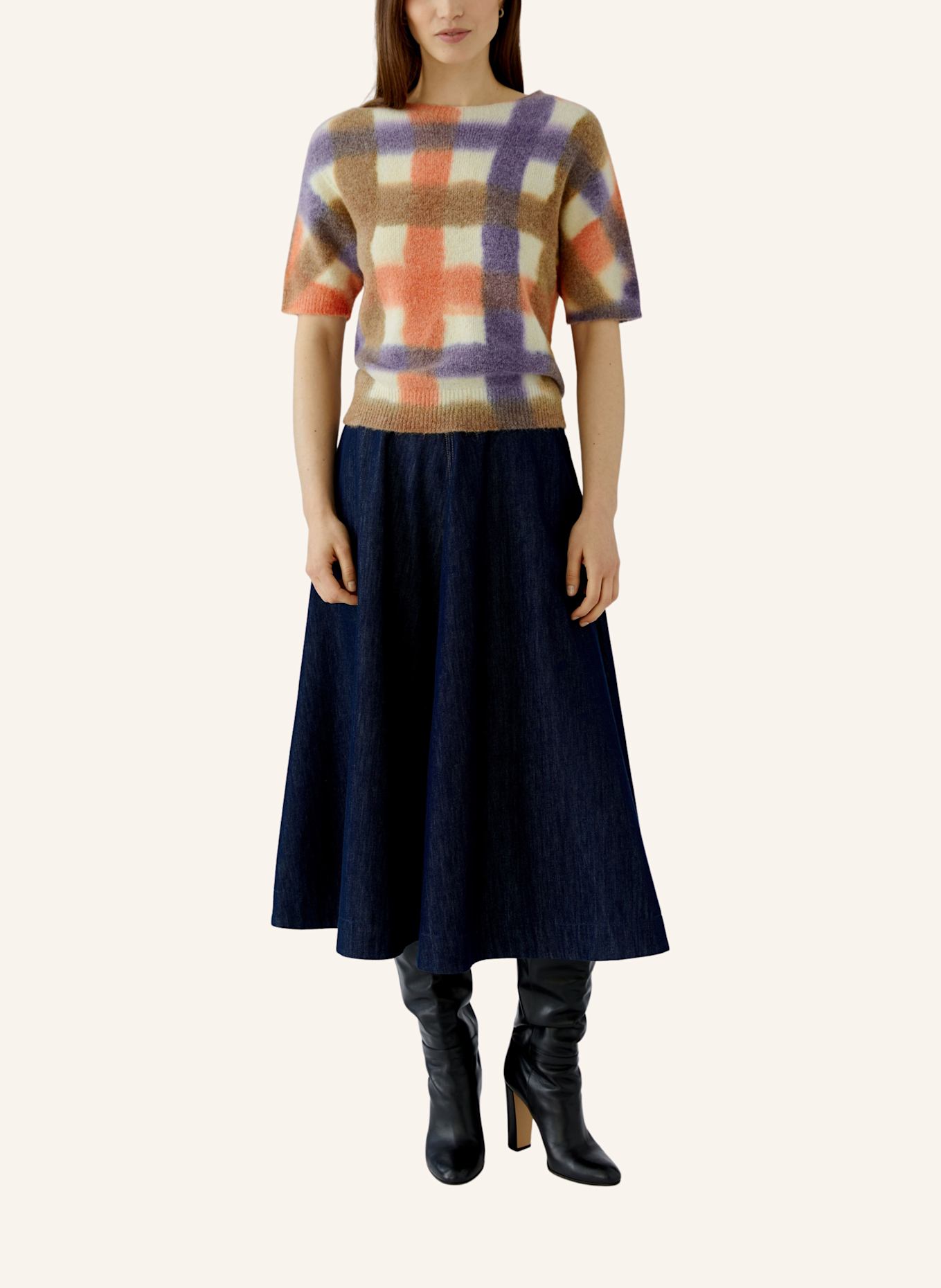 oui Pullover: ORANGE/ LILA