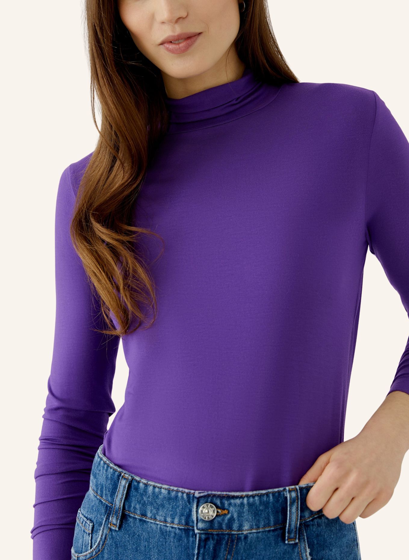 oui Long-Sleeve Shirt: PURPLE