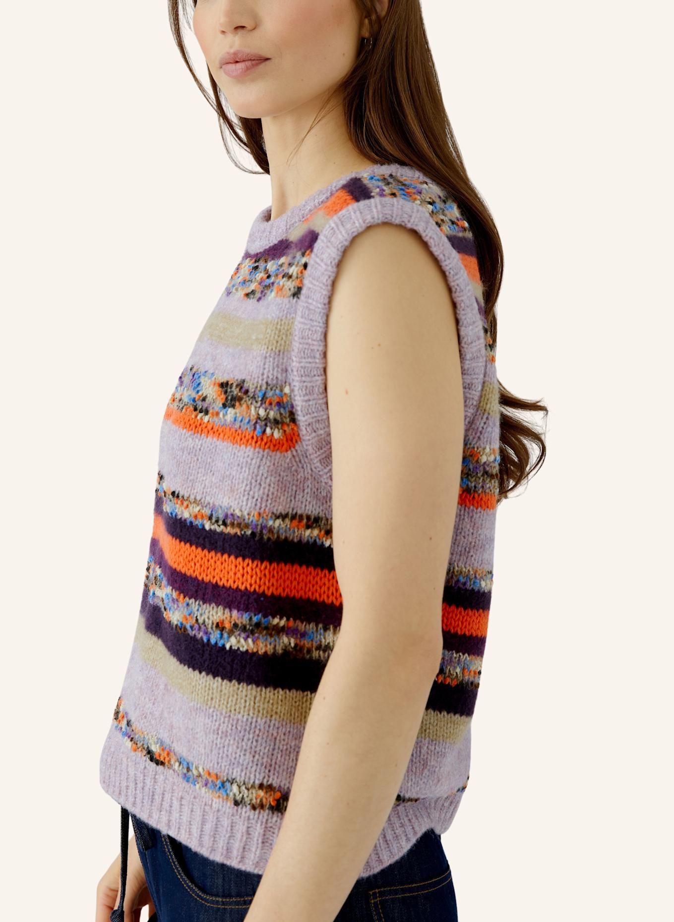 oui Pullover: LILA/ BLAUGRAU