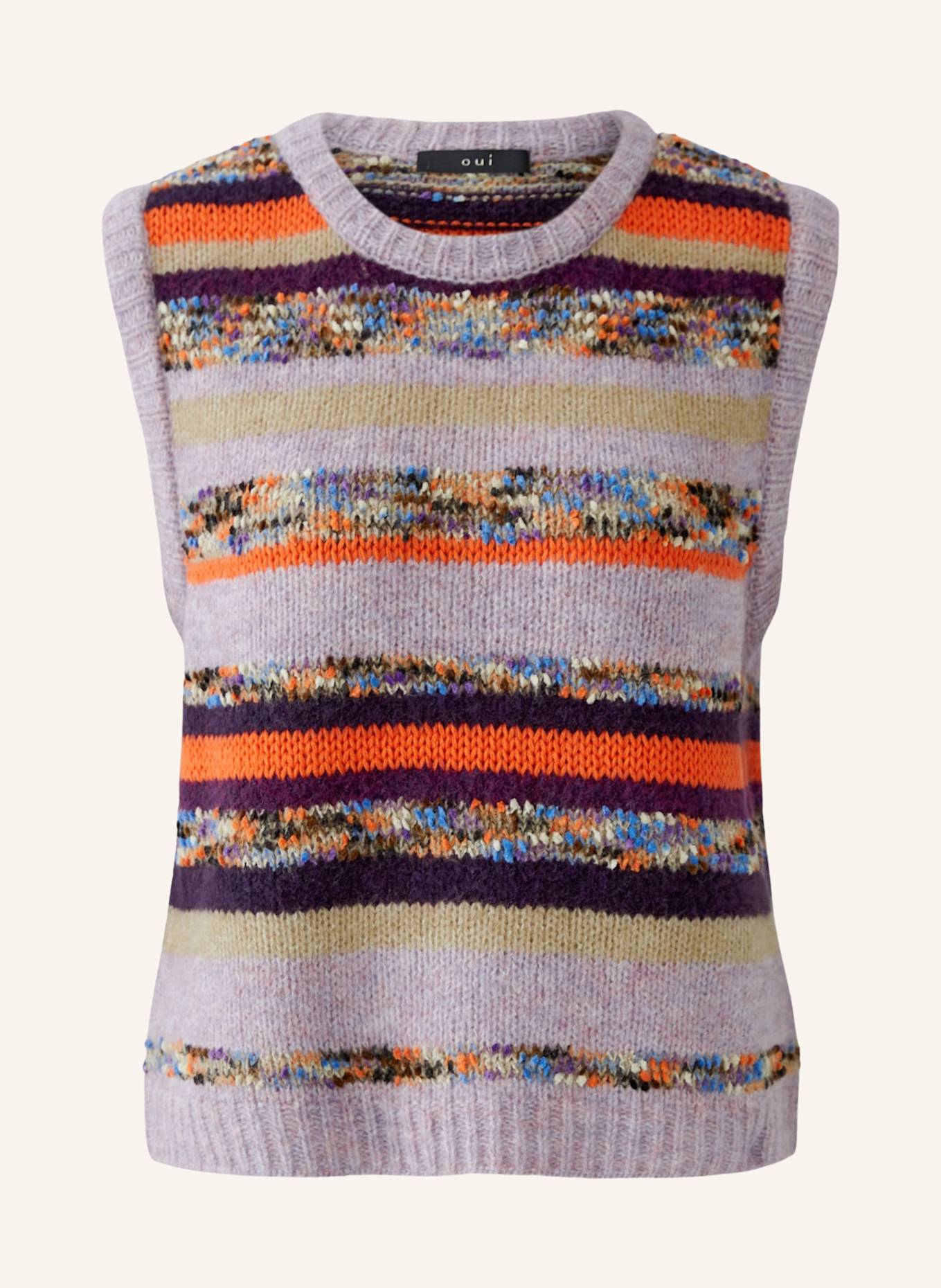 oui Pullover: LILA/ BLAUGRAU