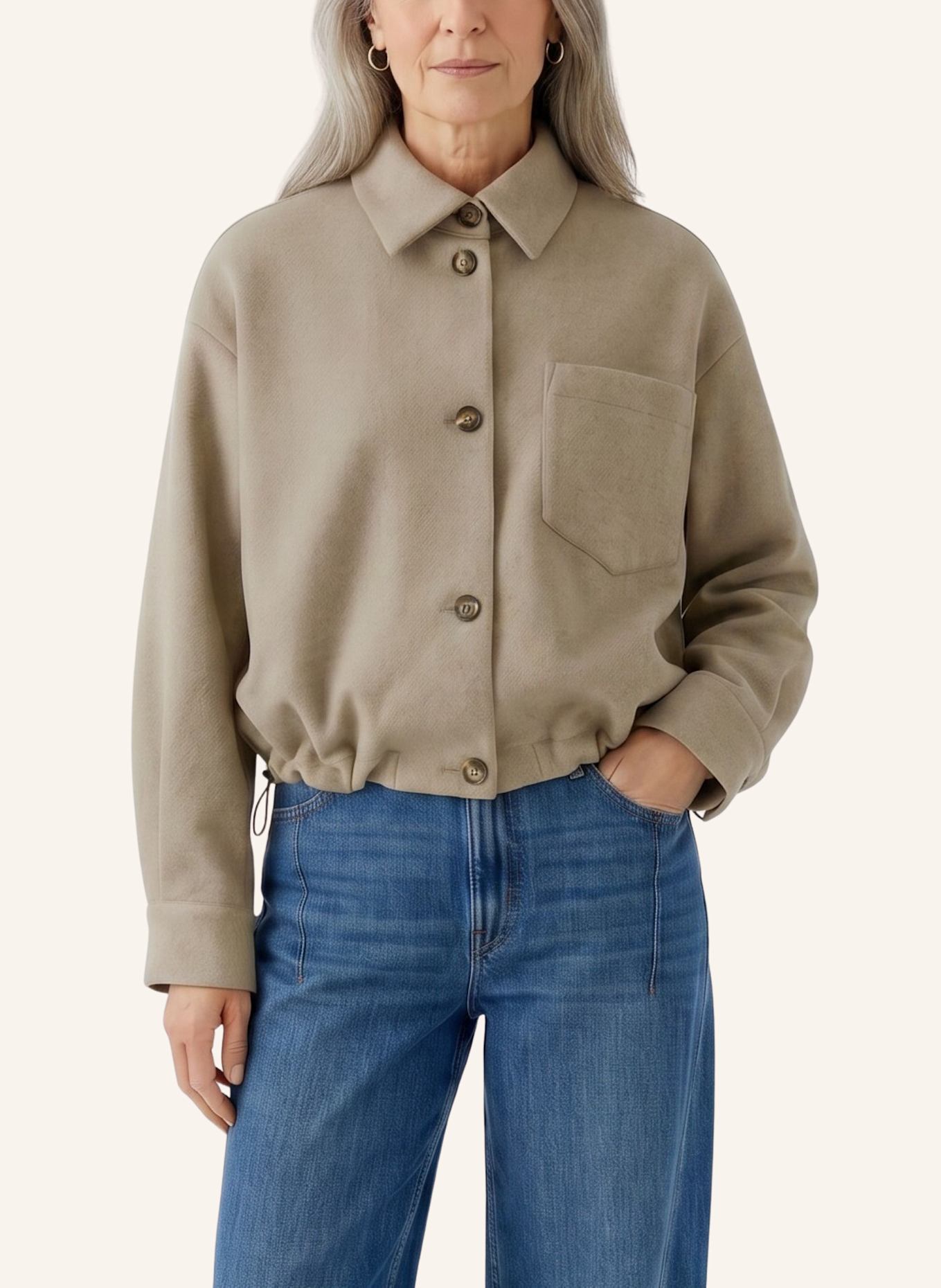 oui Jacket: BROWN