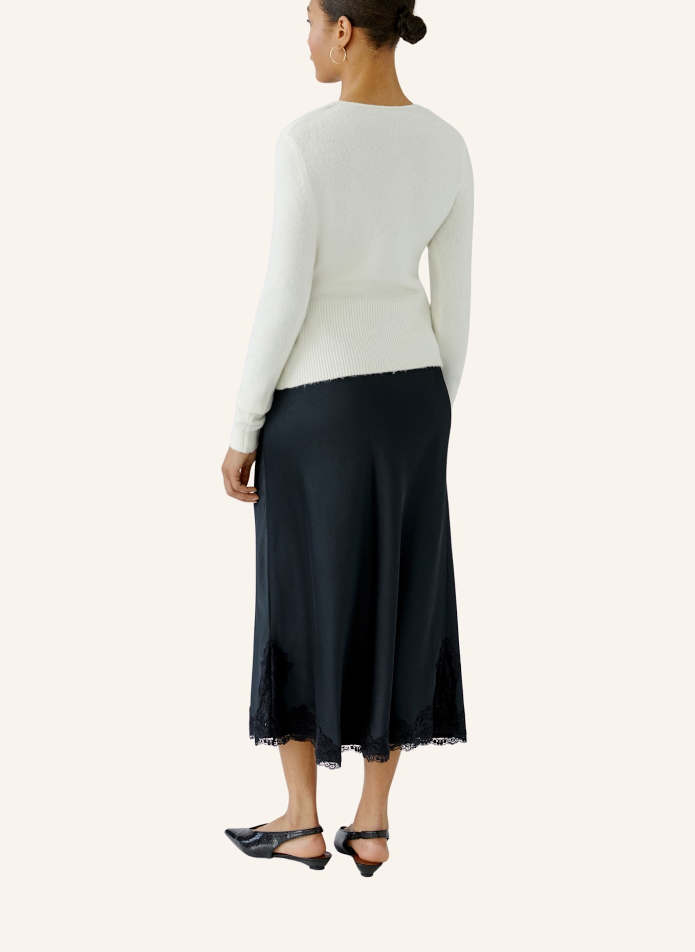 oui Strickjacke: WEISS
