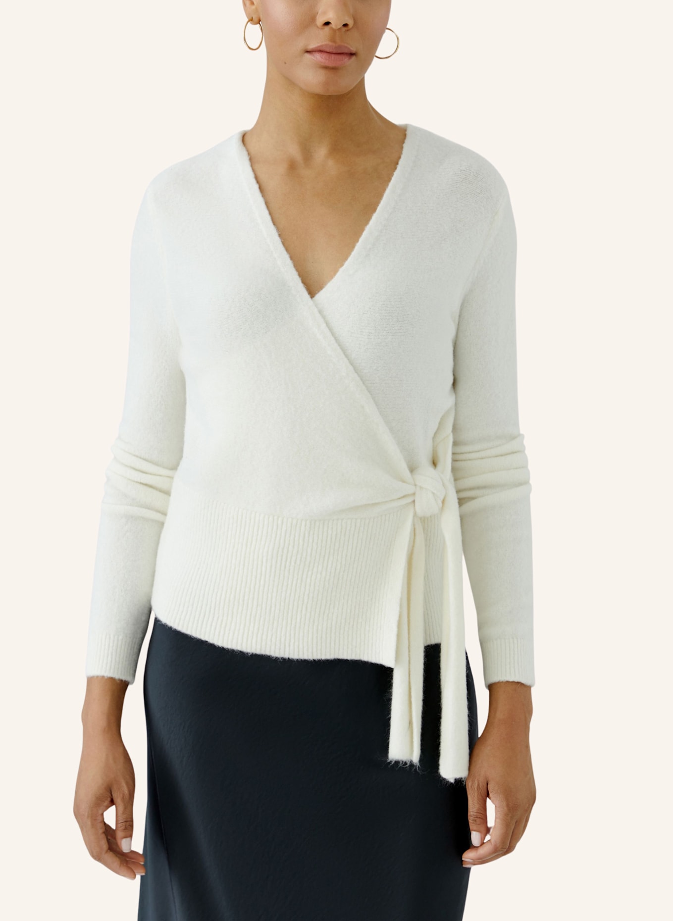 oui Strickjacke: WEISS