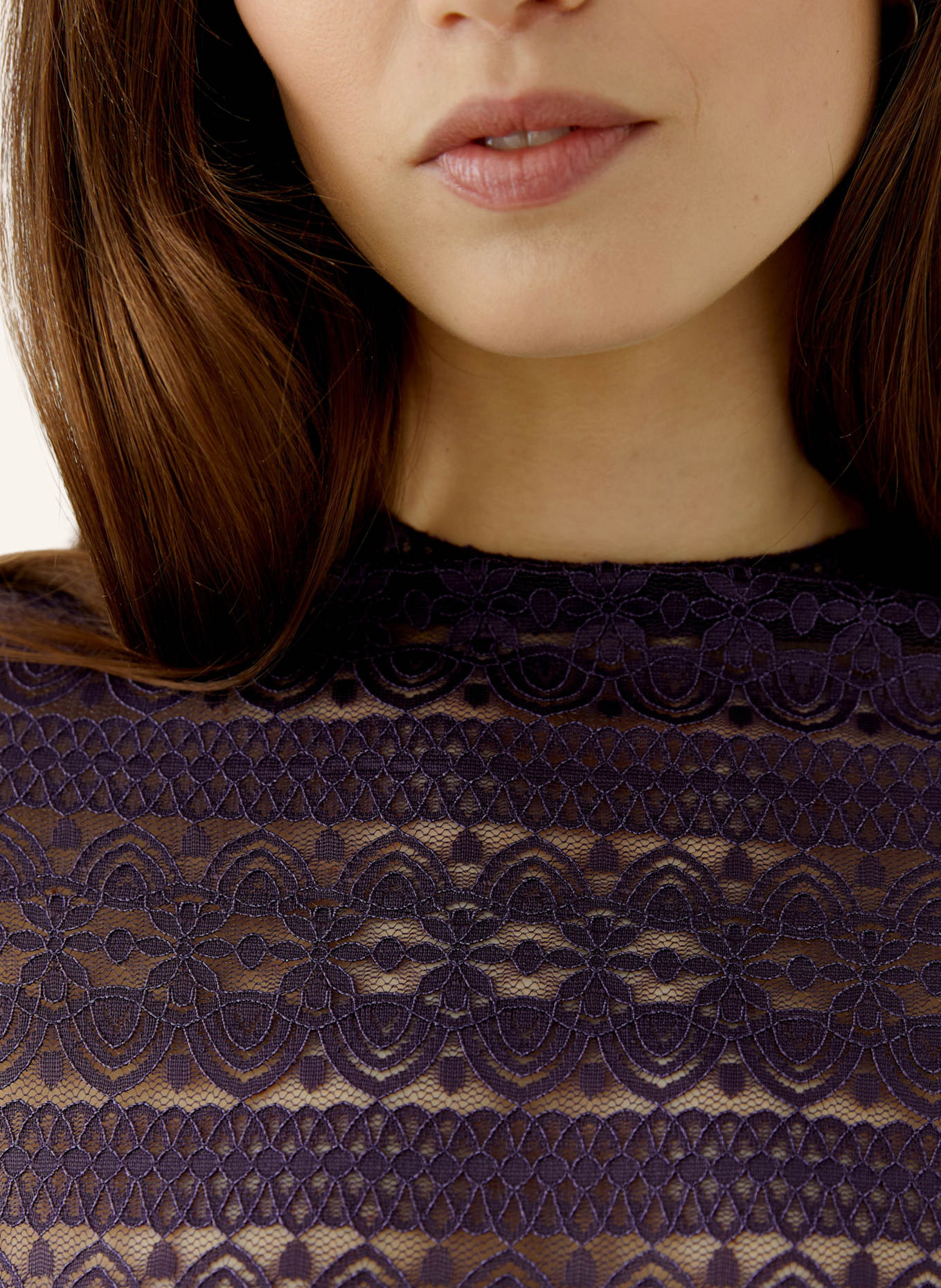 oui Long-Sleeve Shirt: PURPLE