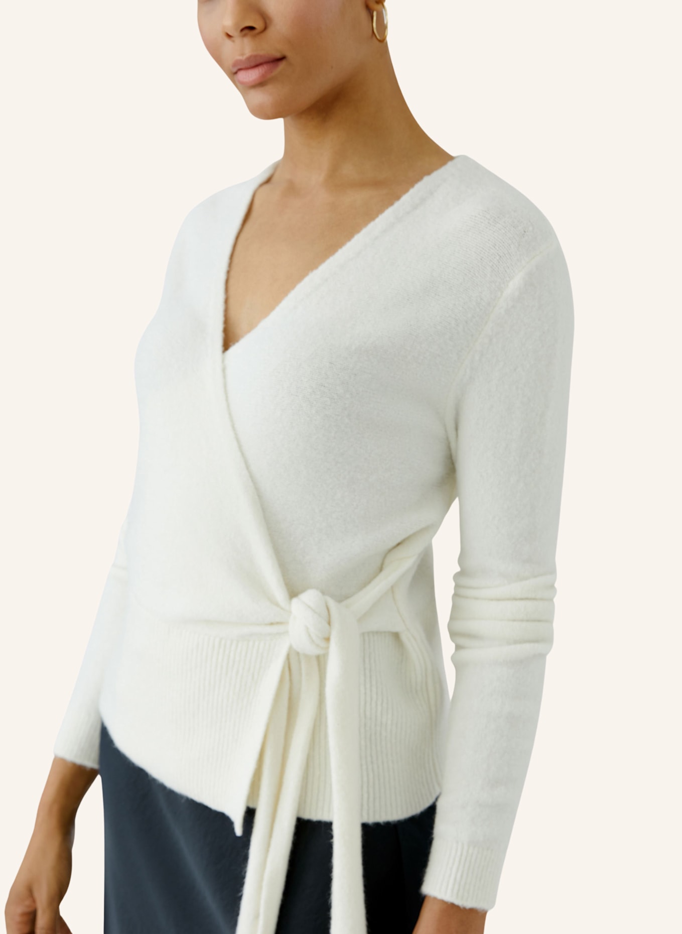 oui Strickjacke: WEISS