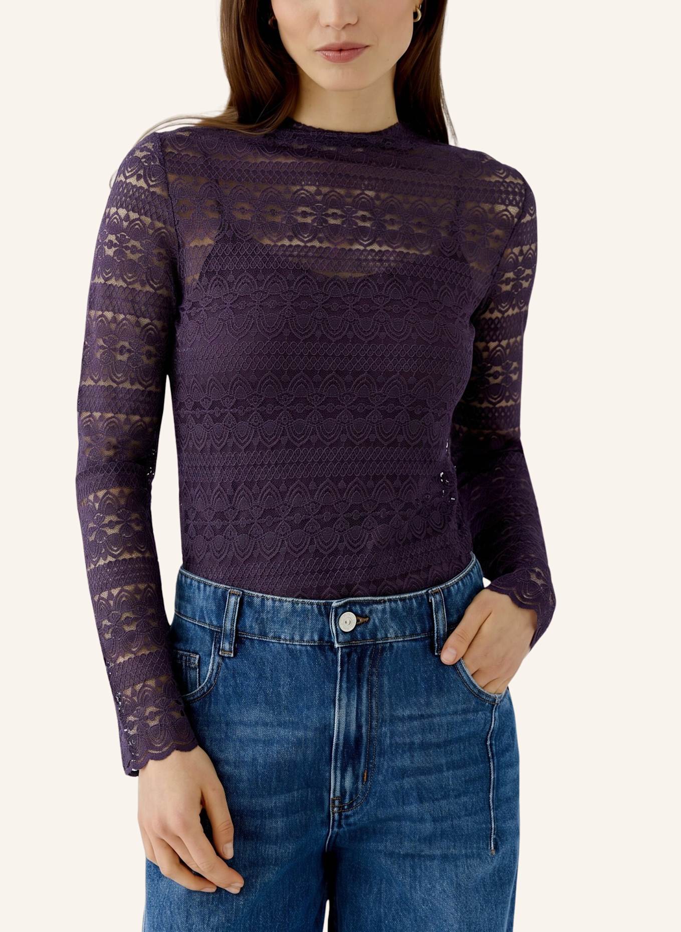 oui Long-Sleeve Shirt: PURPLE